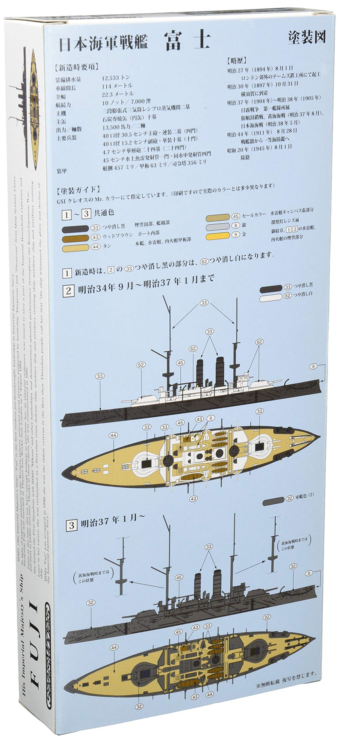 Amazon | シールズモデルズ 1/700 日本海軍戦艦 富士 | プラモデル 通販