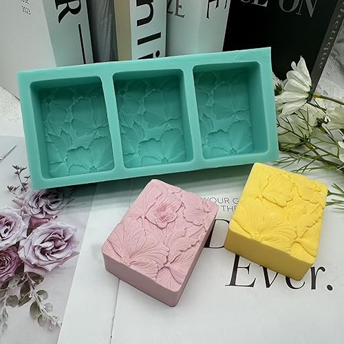 Miniatura 8 de Molde de jabón de 3 cavidades para jabón de silicona con hoja de ginkgo, un molde para 3 jabones, molde de jabón hecho a mano natural, molde de