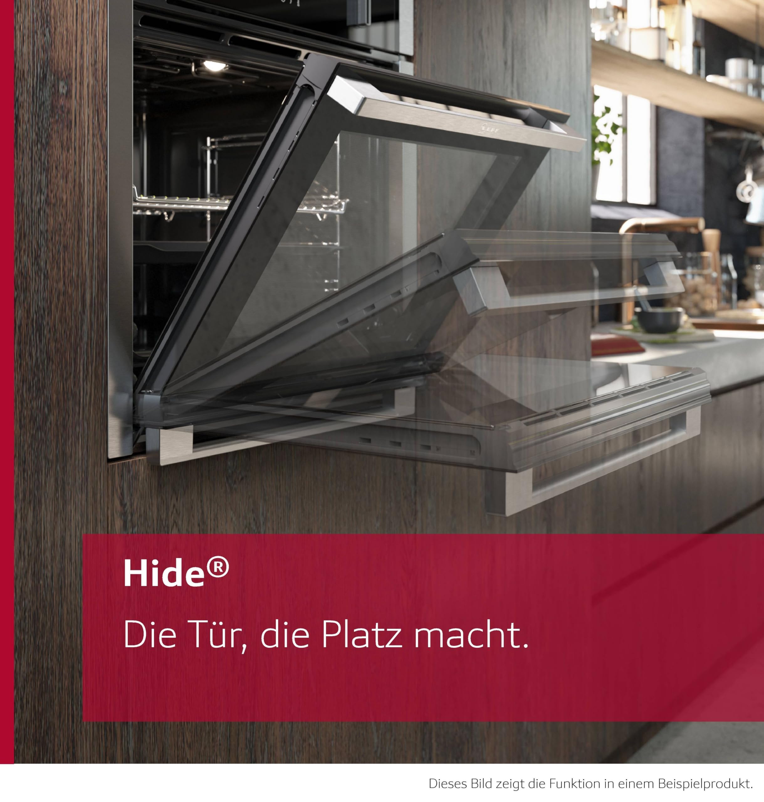 NEFF B6ACJ7AG3, N 50, Einbau-Backofen, 60 x 60 cm, Made in Germany, Versenkbare Tür, Pyrolyse