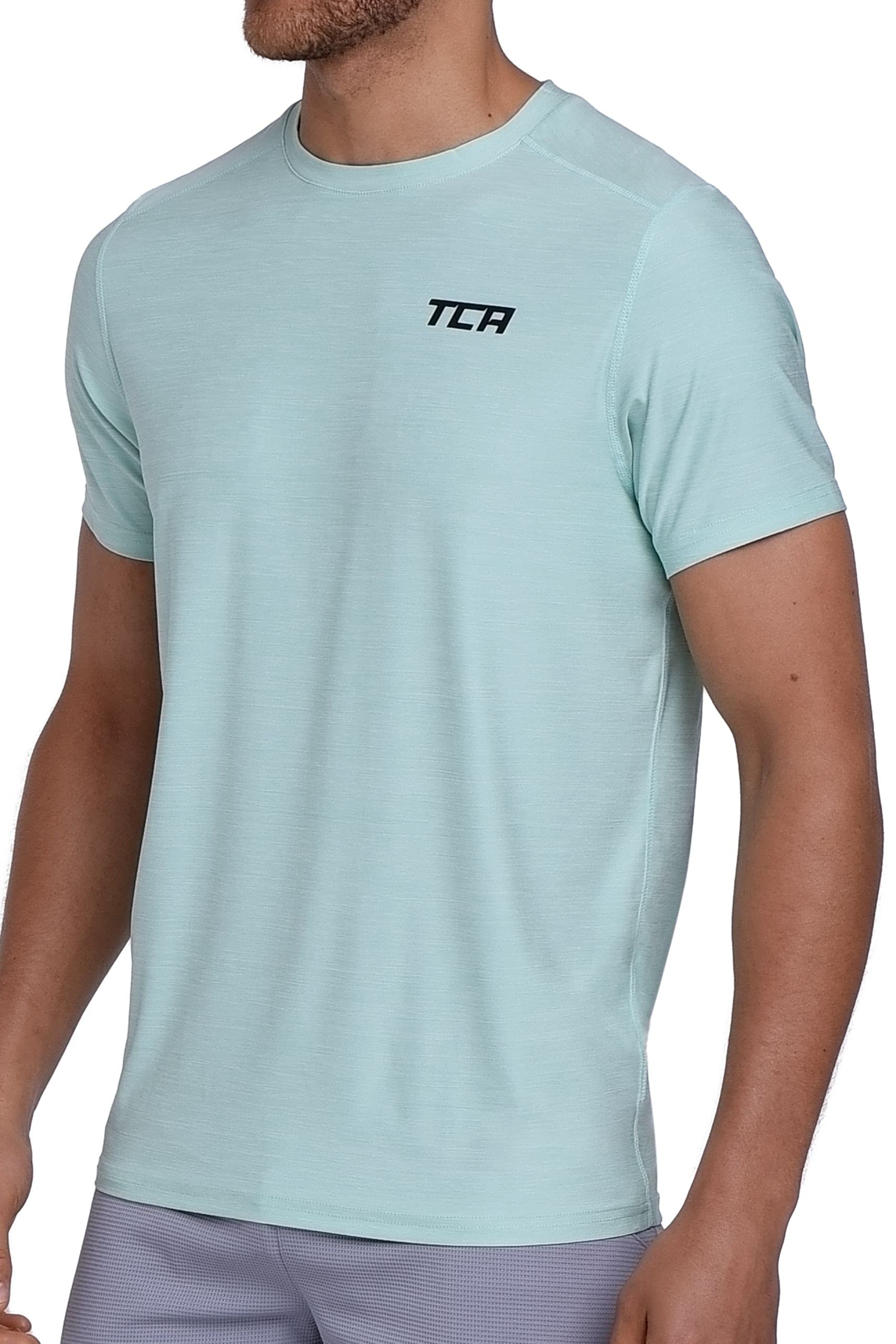 TCA Galaxy Sport Tshirts für Herren Fitness - Kurzarm Fitness Lauf Tshirts - Sport Shirt für Männer - Fitness Sport Herren T-Shirt - Herren Sport Tshirt