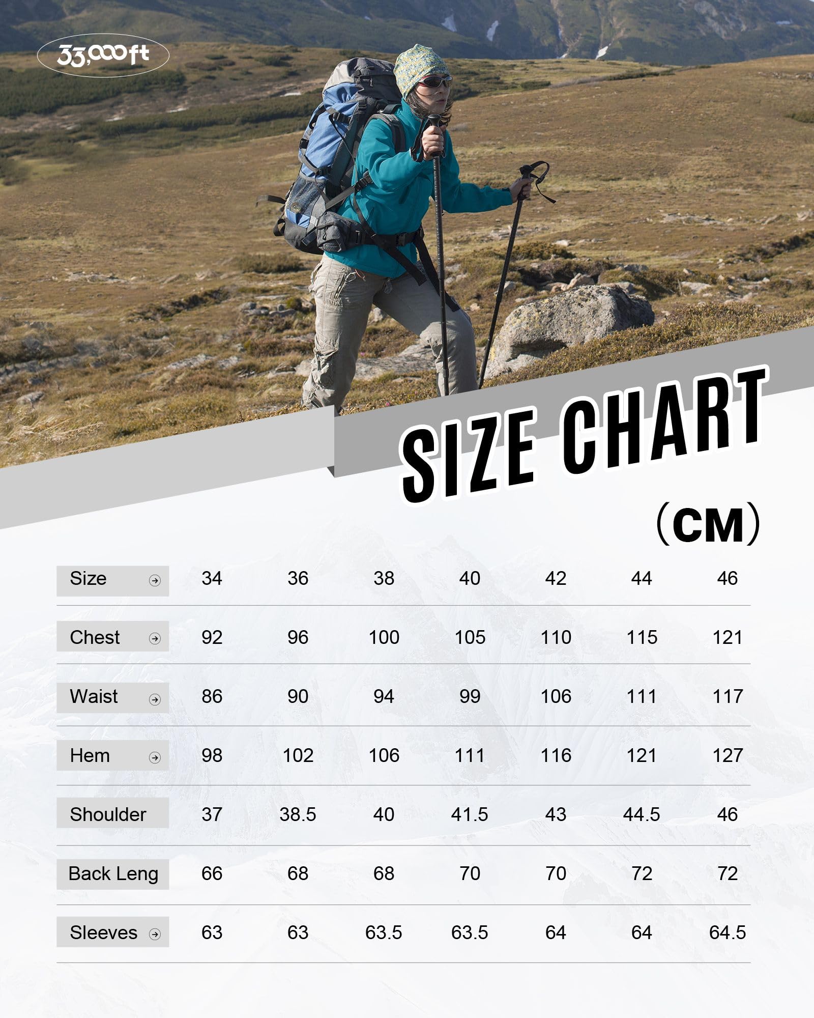 33,000ft Veste softshell doublée en polaire pour femme - Imperméable - Veste fonctionnelle avec capuche - Coupe-vent - Pour le cyclisme, la randonnée