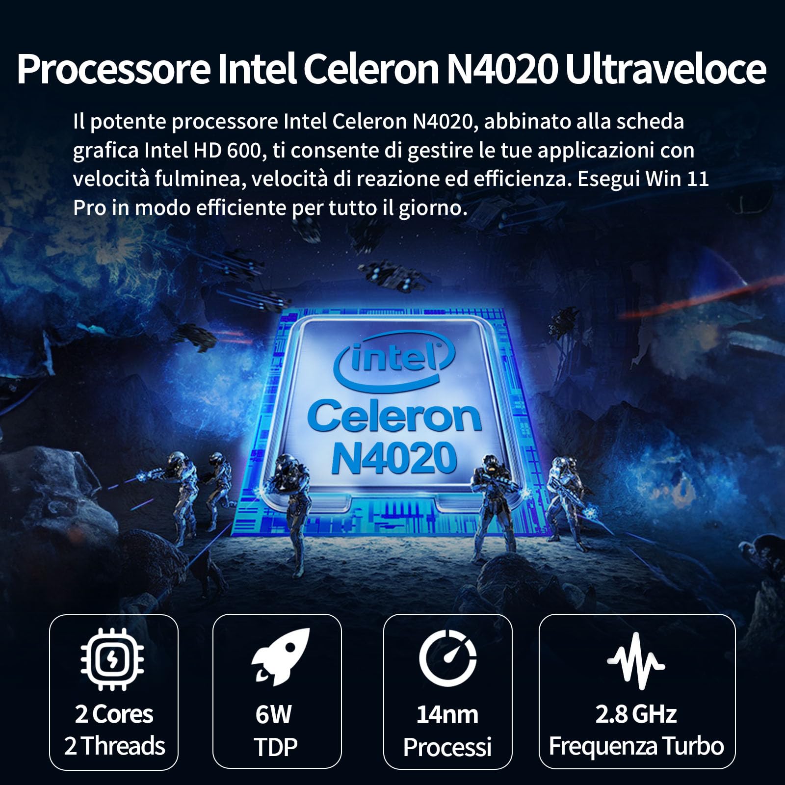 LONGEVINCE Piccolo mini laptop,10,1 pollici (0,79 kg),ultra sottile e leggero netbook Windows 11,Celeron N4020,8 G DDR4,webcam,USB 3.0,tipo C,HDMI,perfetto per bambini e adulti (Grigio, 8G+960G SSD)