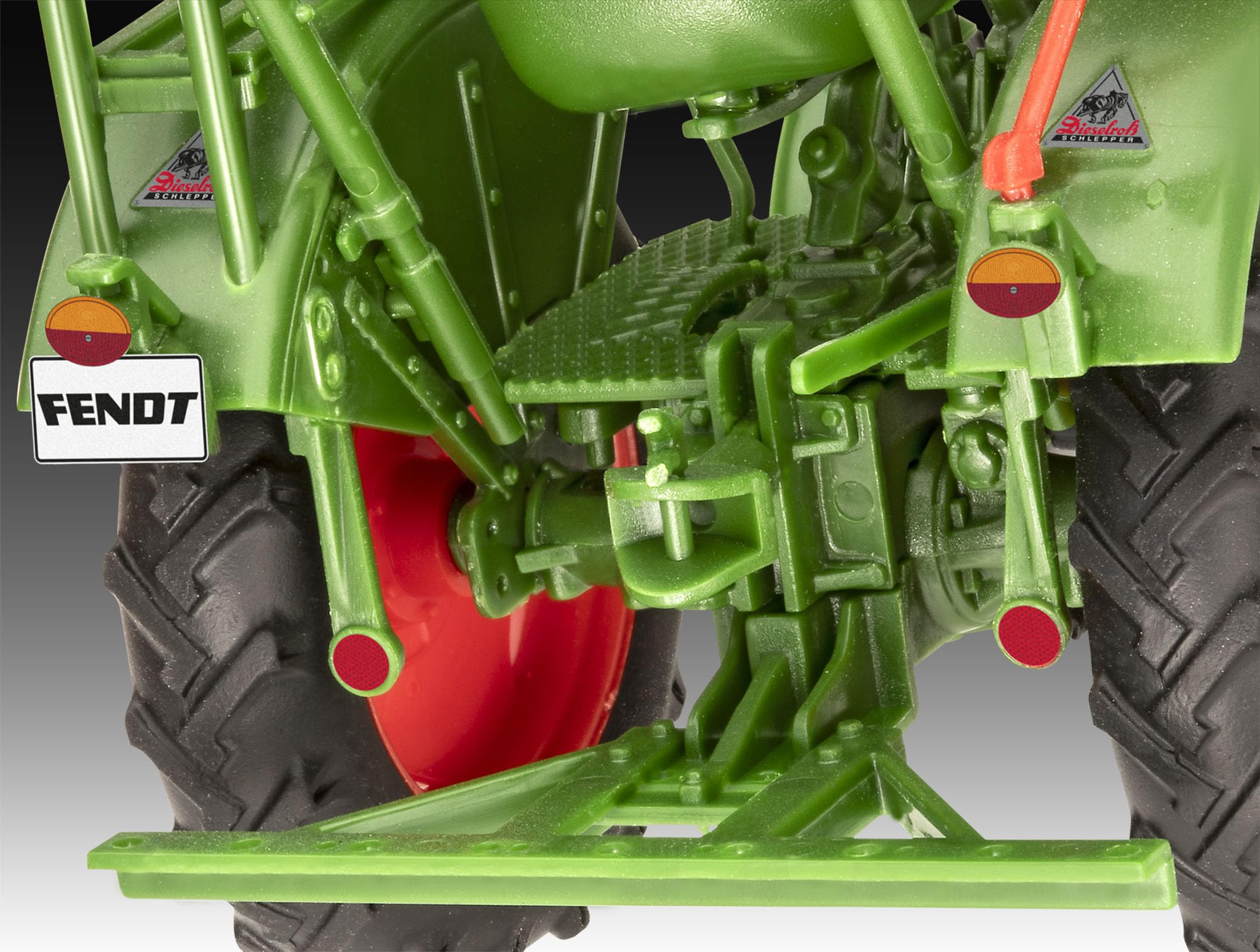 Revell 07828 Fendt F20 Dieselroß Trattore (sistema a clic), scala 1:24, non costruito, precolorato, Click-Together (non colla), kit modellino in plastica