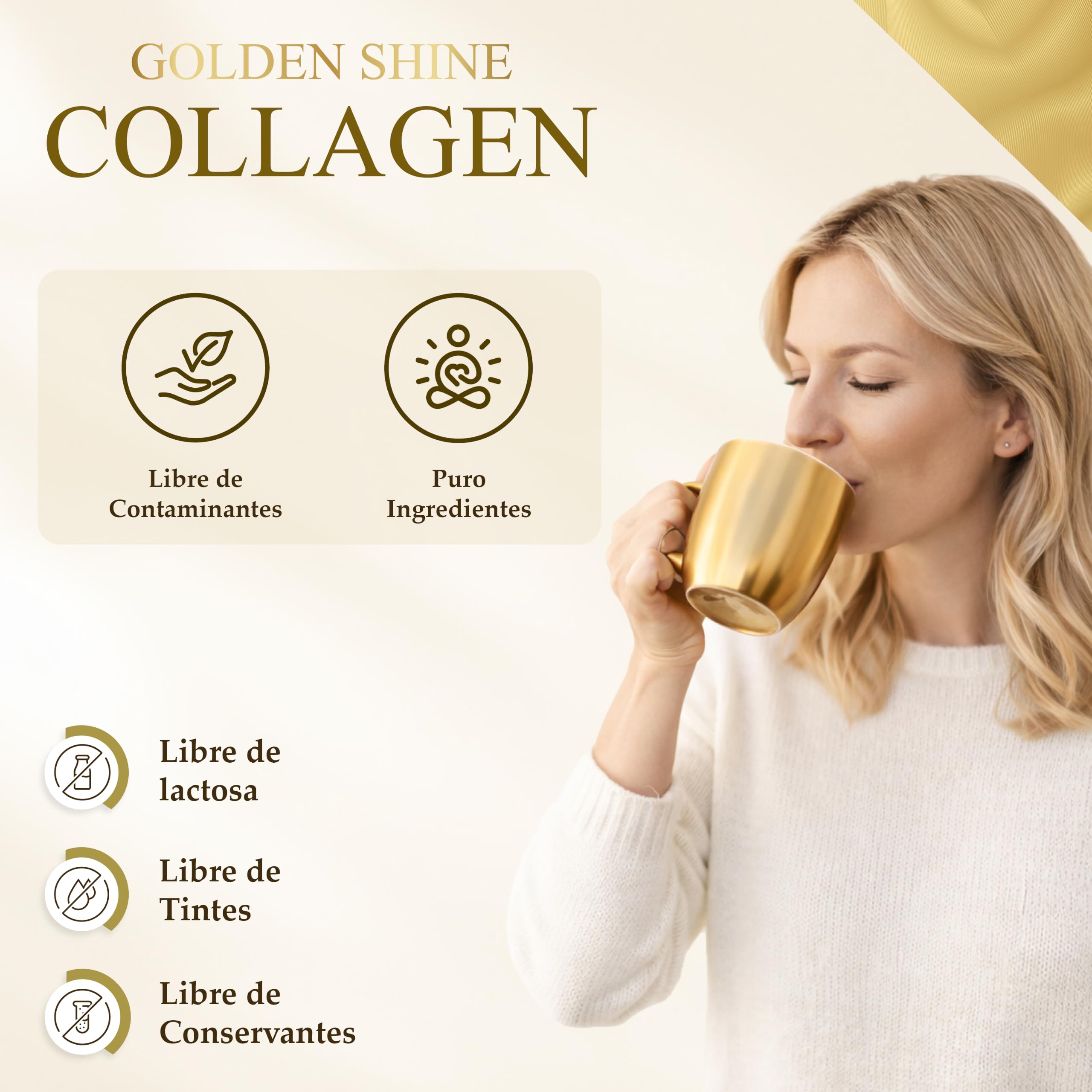 Colágeno hidrolizado en polvo 1500 g péptidos tipo I II y III sabor neutro