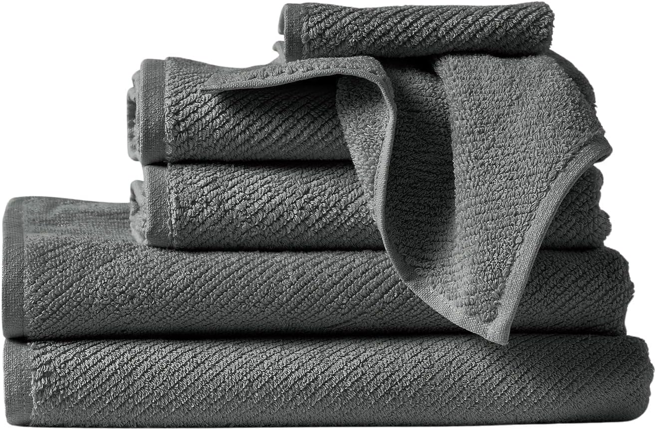 Coyuchi Air Weight Organic Towels, Bath Sheet - Shadow (35" x 65")