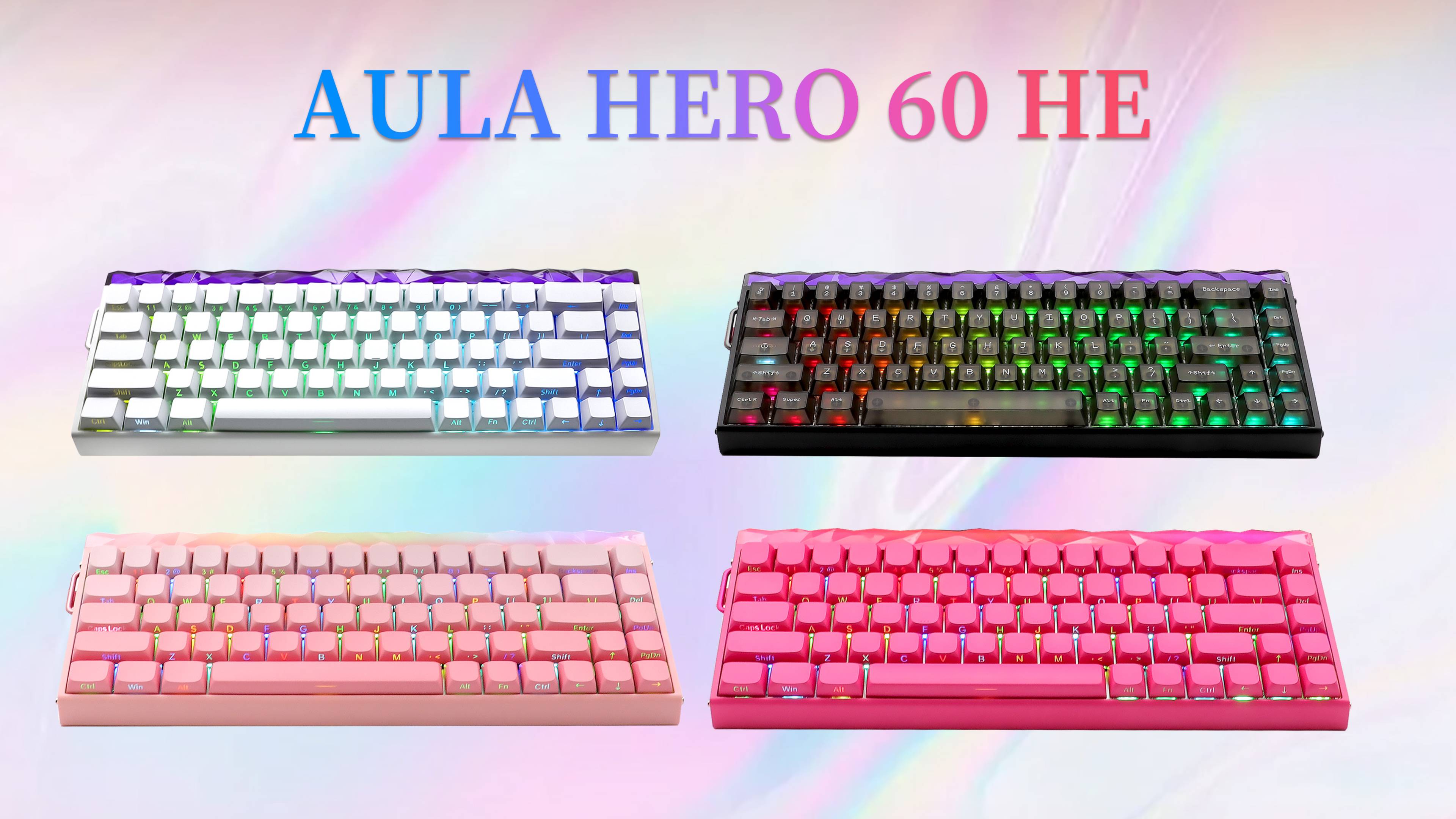 Amazon | AULA Hero 68 HE 60% 有線ゲーミングキーボード、ホール効果