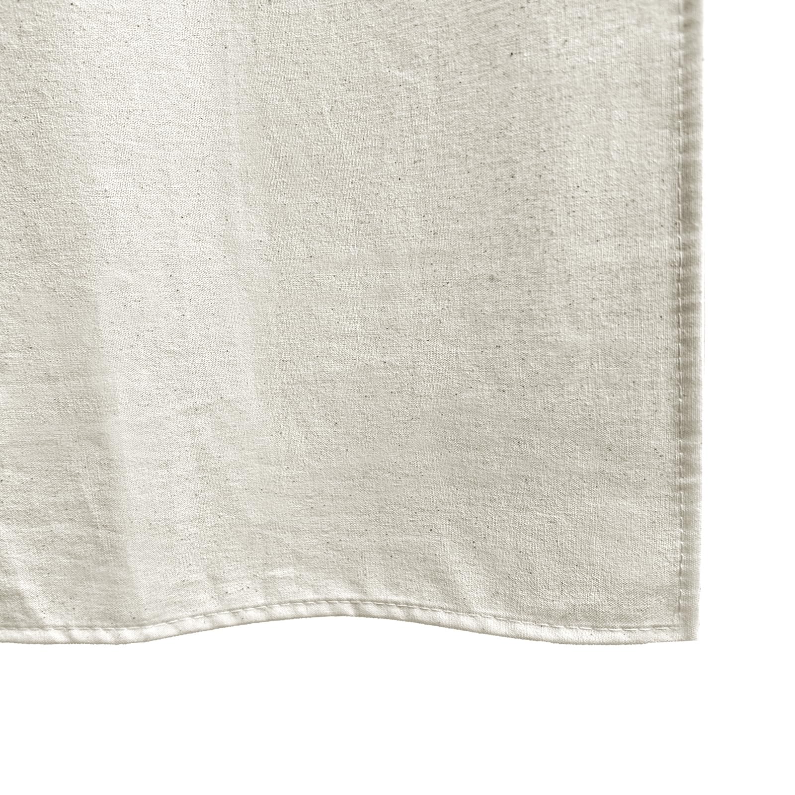 YISURE Stall Rideau de douche en coton imperméable pour salle de bain, hôtel, 91,4 x 213,4 cm, beige