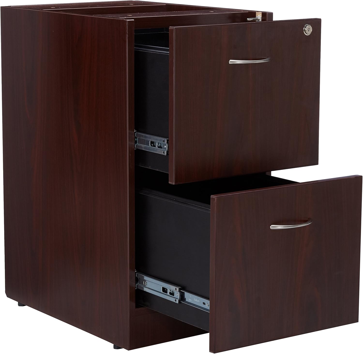 Lorell LLR69605 69000 Series Free Standing Fixed Pedestals, Mahogany