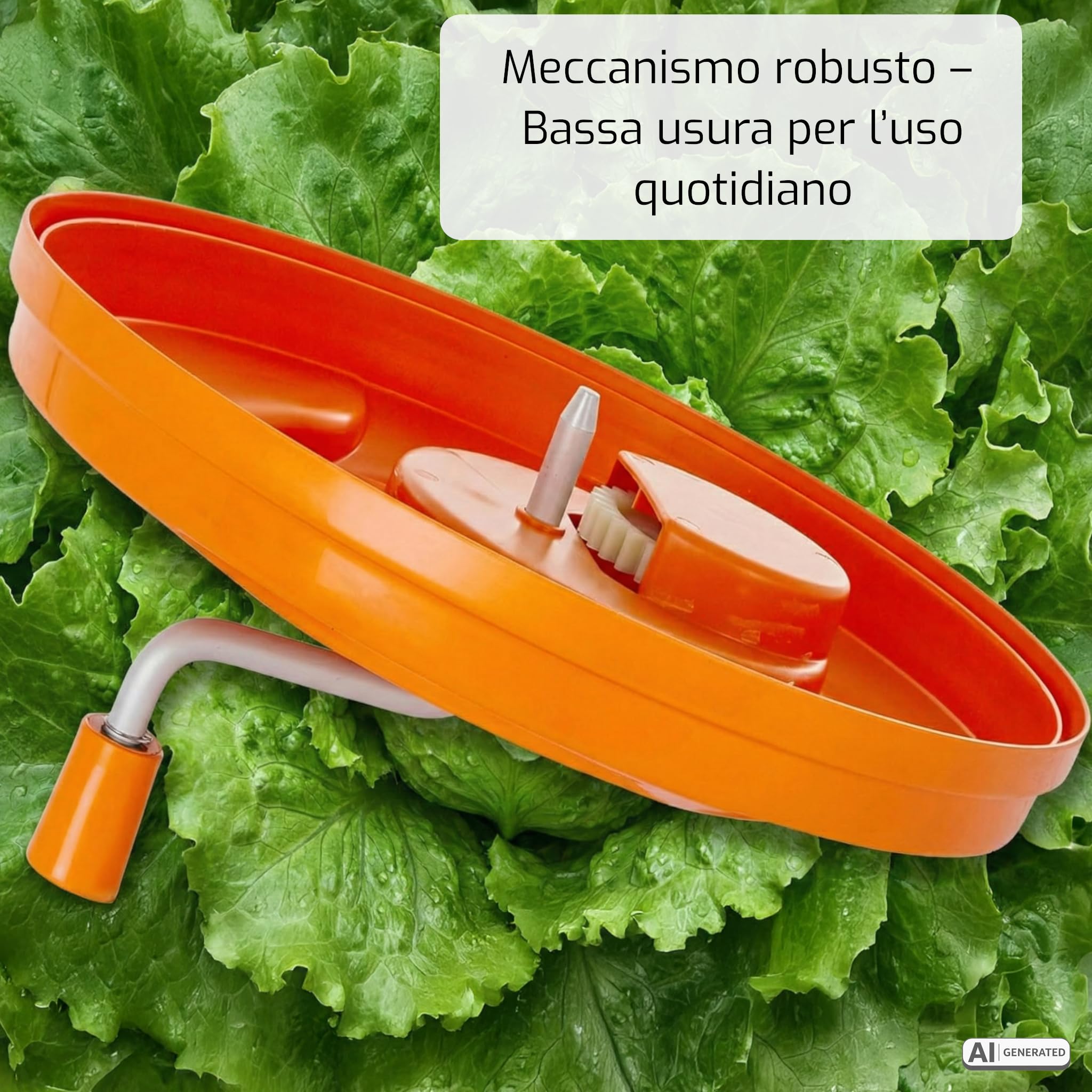 SARO RENA 121 - Centrifuga per insalata, da 12 l, con diametro da 330 mm, meccanismo in plastica resistente agli urti, supporto antiscivolo, lavabile in lavastoviglie