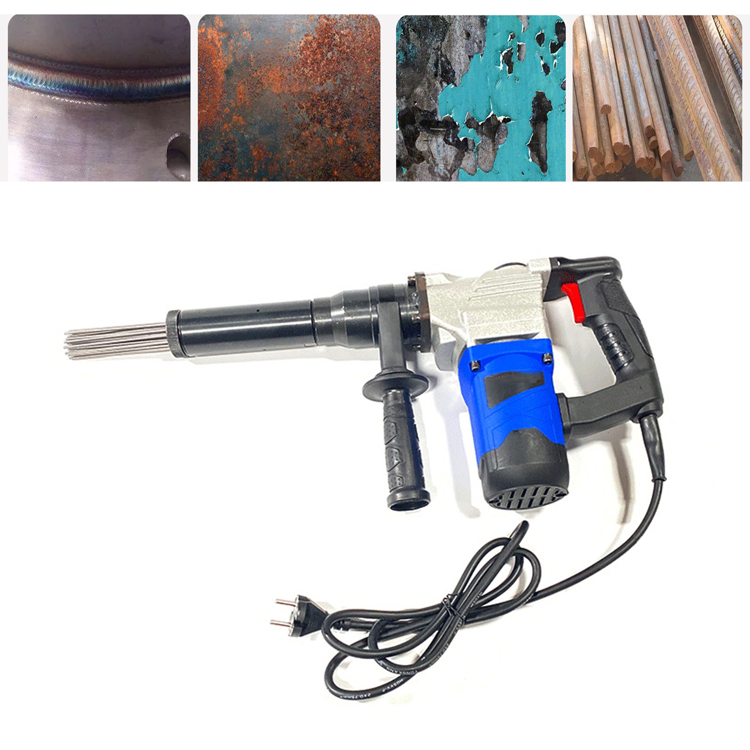 Desincrustador de Agujas eléctrico de Mano de 1100 W, Pistola desincrustante Industrial de Alta Potencia, removedor de óxido Tipo Aguja, Limpiador de escoria de Soldadura,110V