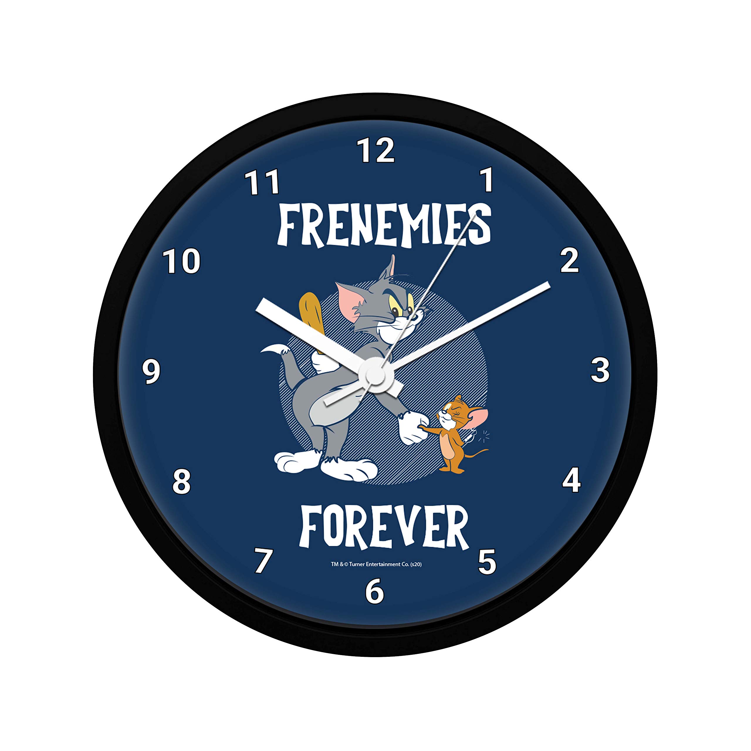 MC SID RAZZ- Tom and Jerry - Frenemies Forever Wall Clock for Home Office Décor | Wall Clock for Office - Officially Licensed by Turner Entertainment Co, USA