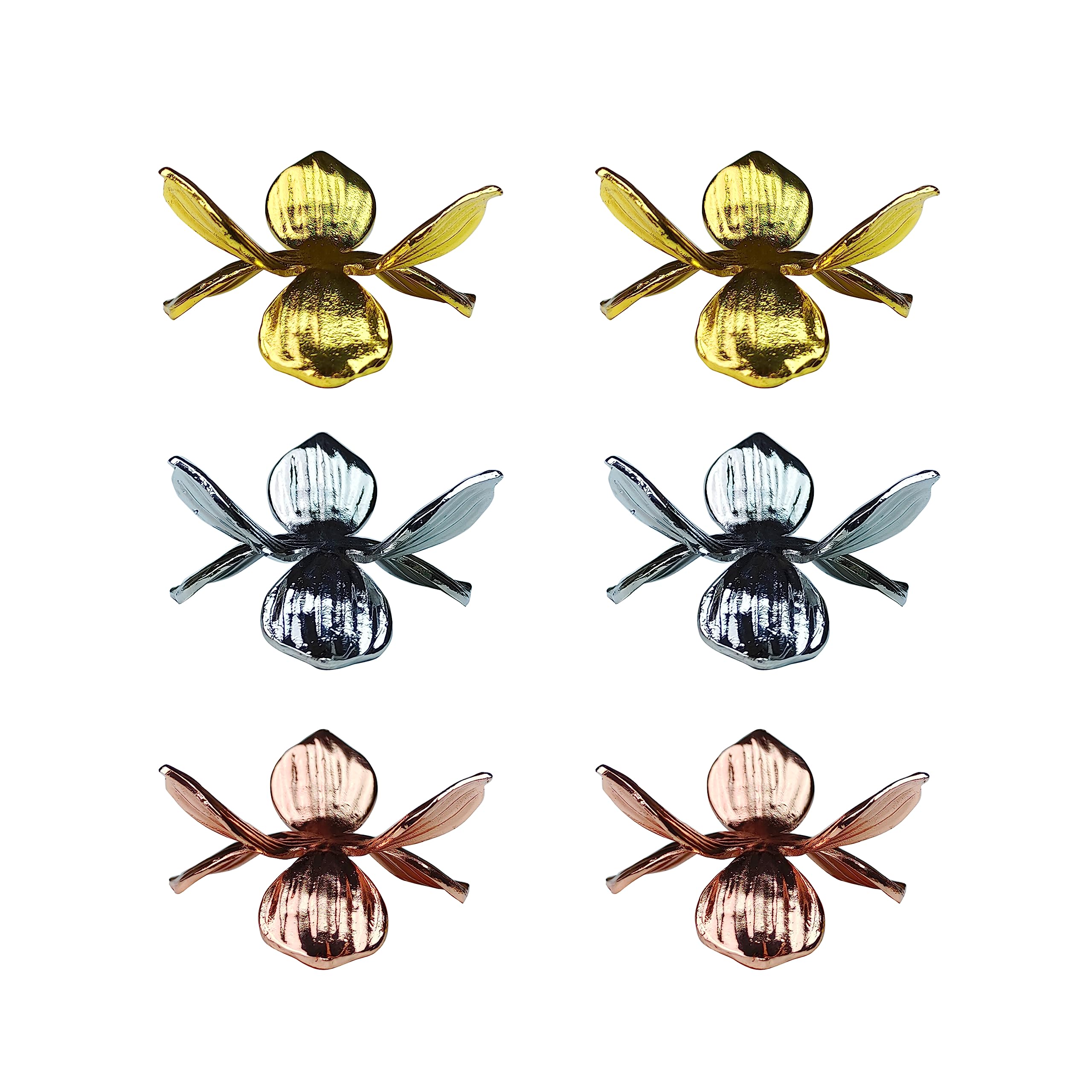 OmyLens6Pcs Leaves Display Stand for Crystal Ball Glass and Natural Rocks, Sphere Display Holder, for 40mm-100mm Sphere or Stone