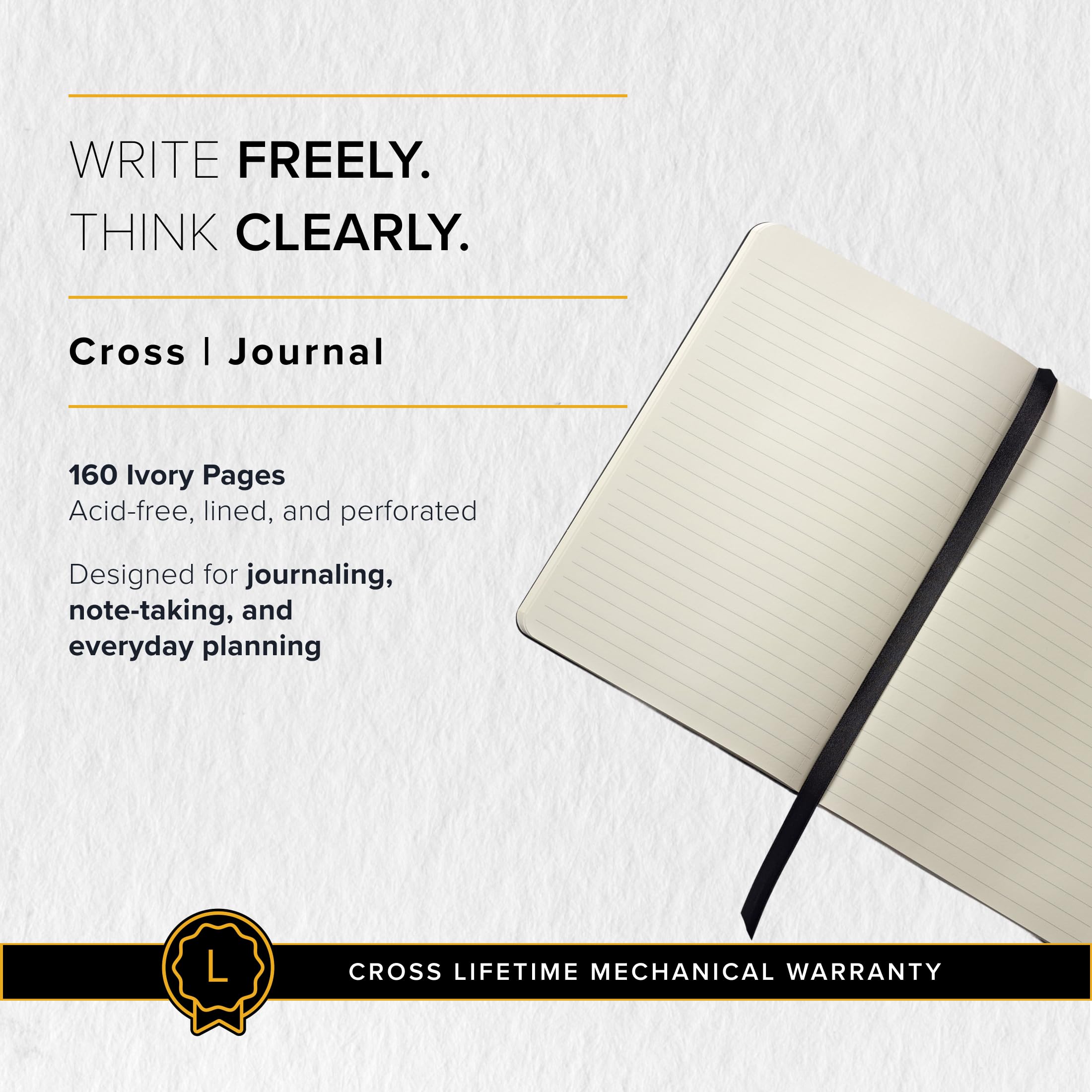 Cross Midnight Blue, Medium, Lined Journal