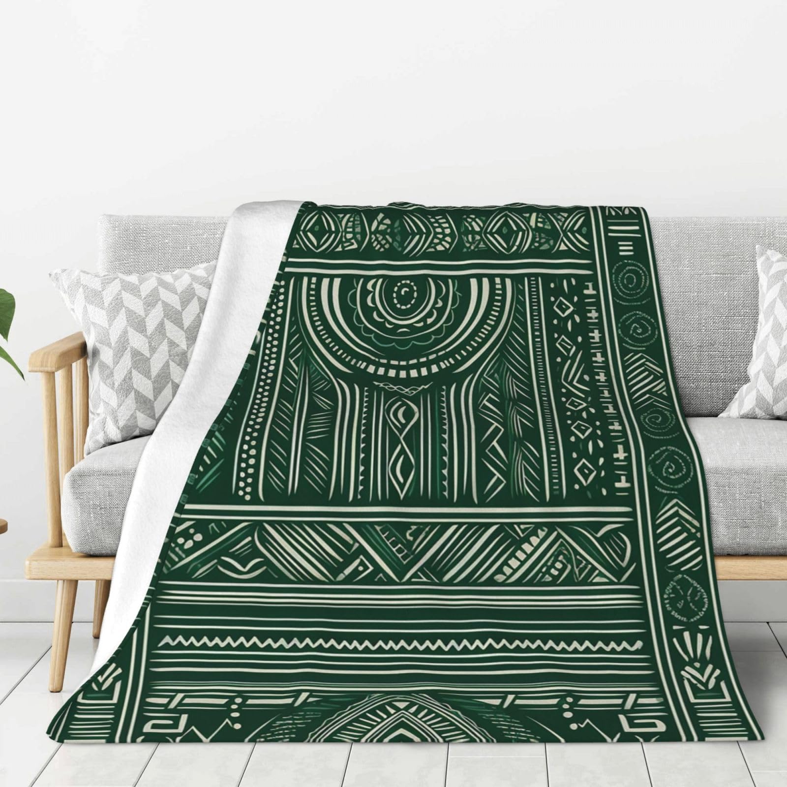 Couverture en flanelle artistique 127x101 cm pour canapé
