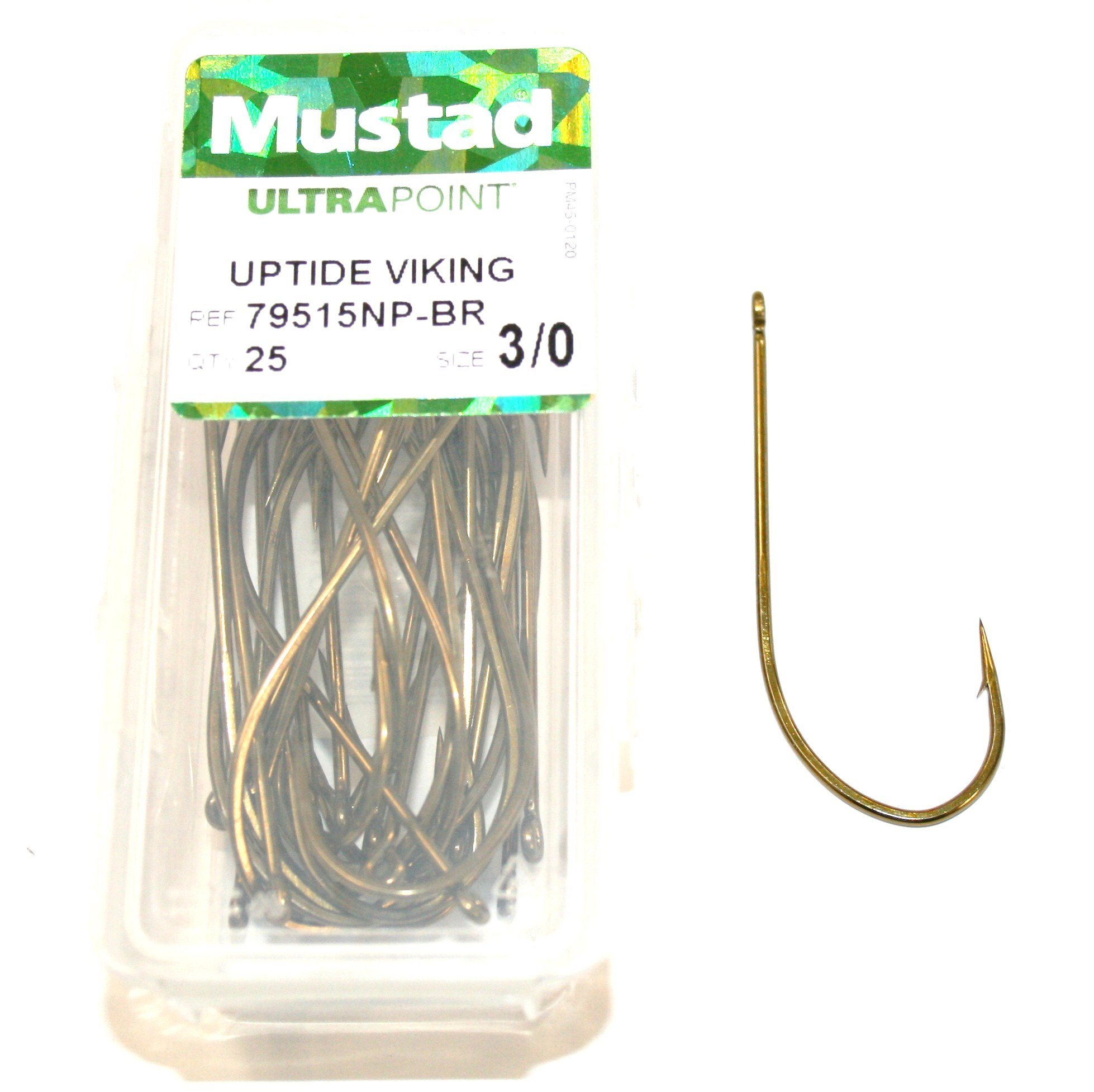 Mustad Uptide Viking 79515NP-BR size 3/0 qty 25