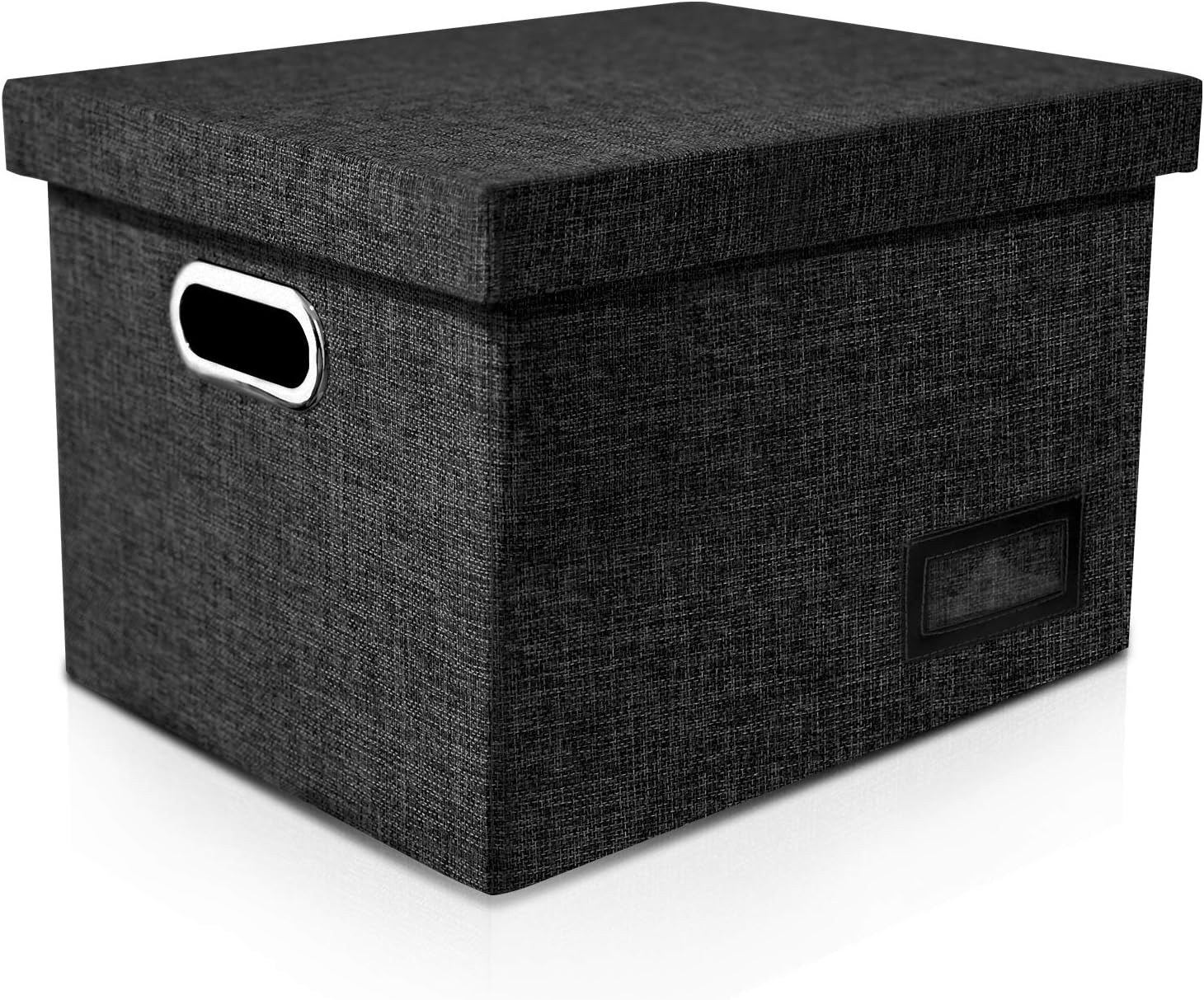 Amazons Best Linen File Box Organizer with a Smooth Rail Filing System