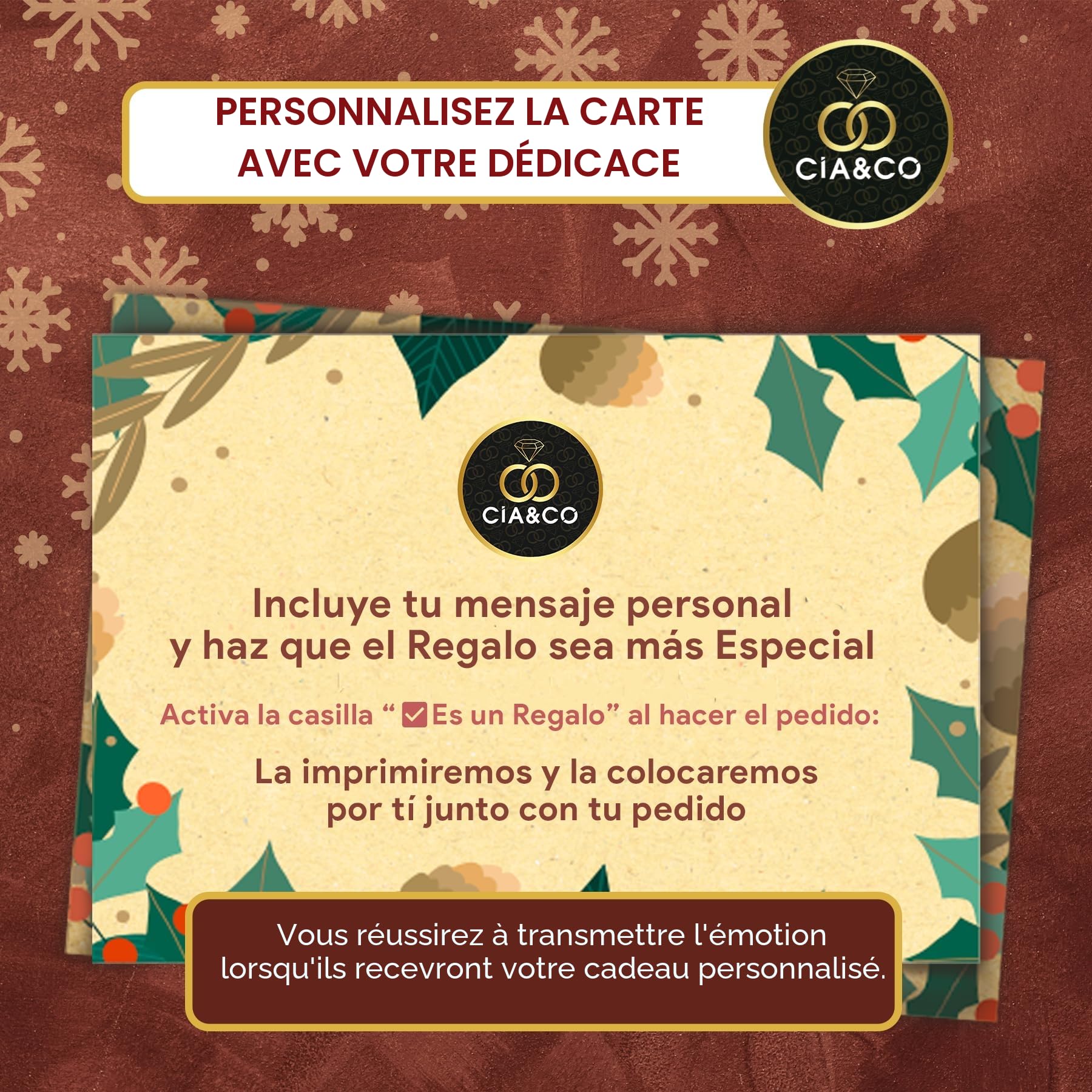Calendrier de l’Avent Kinder Maison 2025 · 24 Chocolats Variés & 1 Œuf Kinder Surprise · Carte Personnalisable Cia&Co Incluse · Coffret Gourmand de Noël pour Enfants & Familles · 184 g