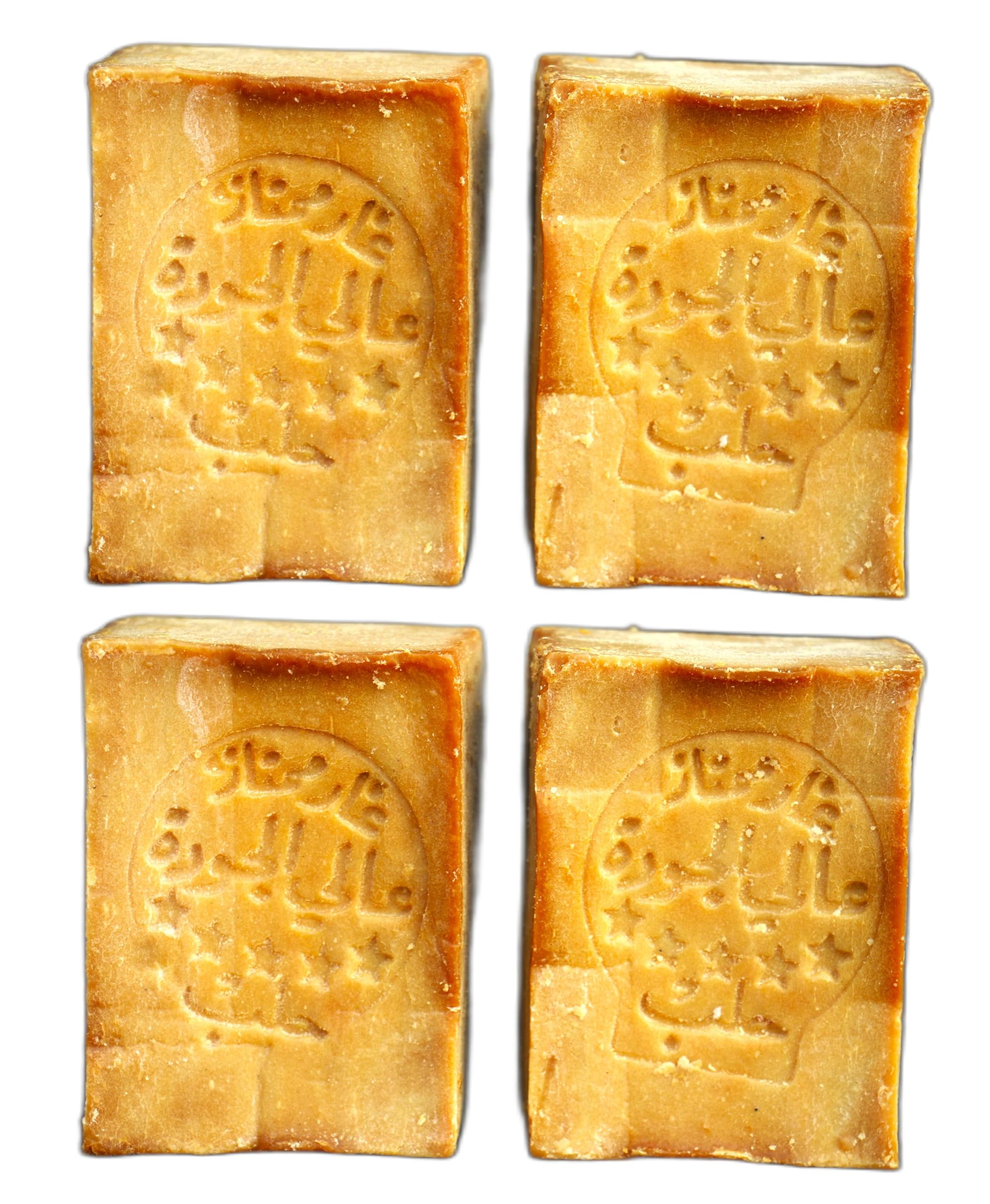 Aleppo Soap (4 Pack - 7 oz each)%20 Laurel Oil,%80 Olive Oil, Traditional Production, Natural - Vegan – Handmade