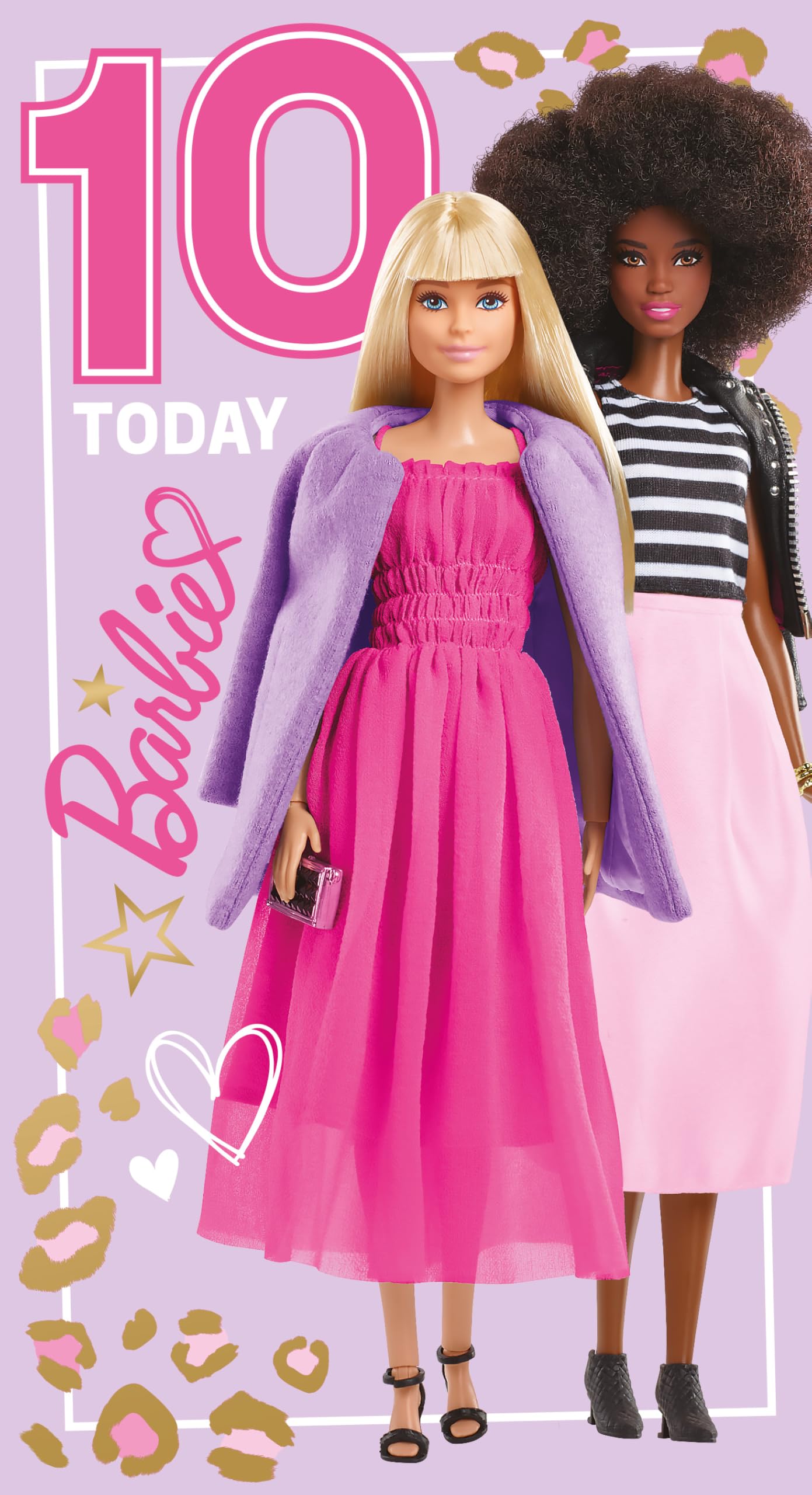 BARBIE BIRTHDAY CARD AGE 10 HAPPY 10TH BIRTHDAY CARD