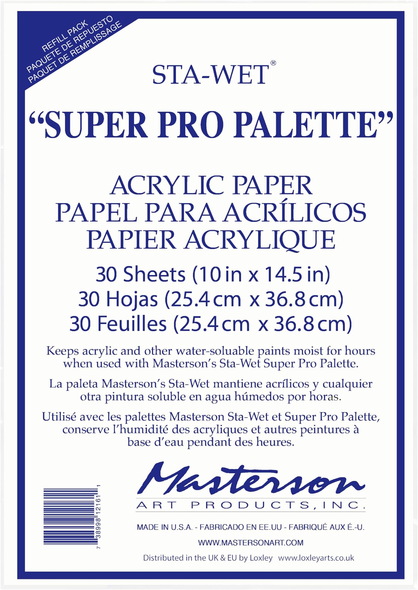 Art Products 12161 Super Pro Acrylic Paper Refill Pack 30 Sheets