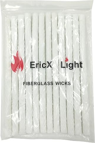 EricX Light Long Life Fiberglass Replacement Wicks for Ti...