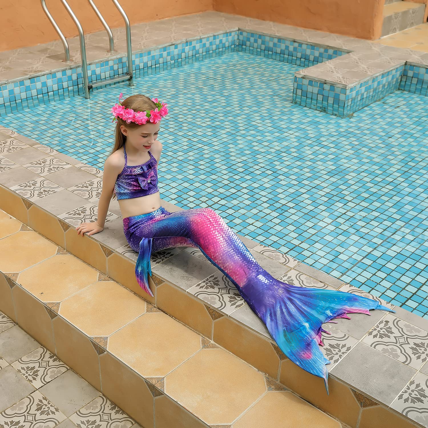 Buy Girls Mermaid Tails for Swimming Bathing Suits Mermaid Theme
