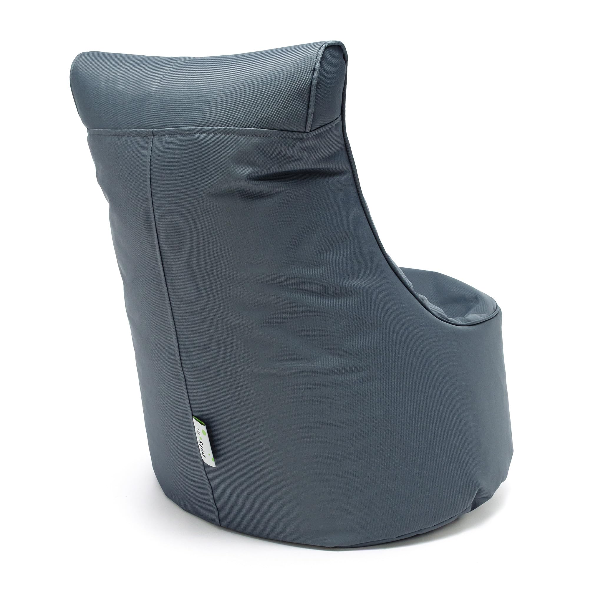 Ecopuf Seat S - Puf con respaldo alto - Dimensiones: 65 x 75 cm - Tejido de poliéster completo