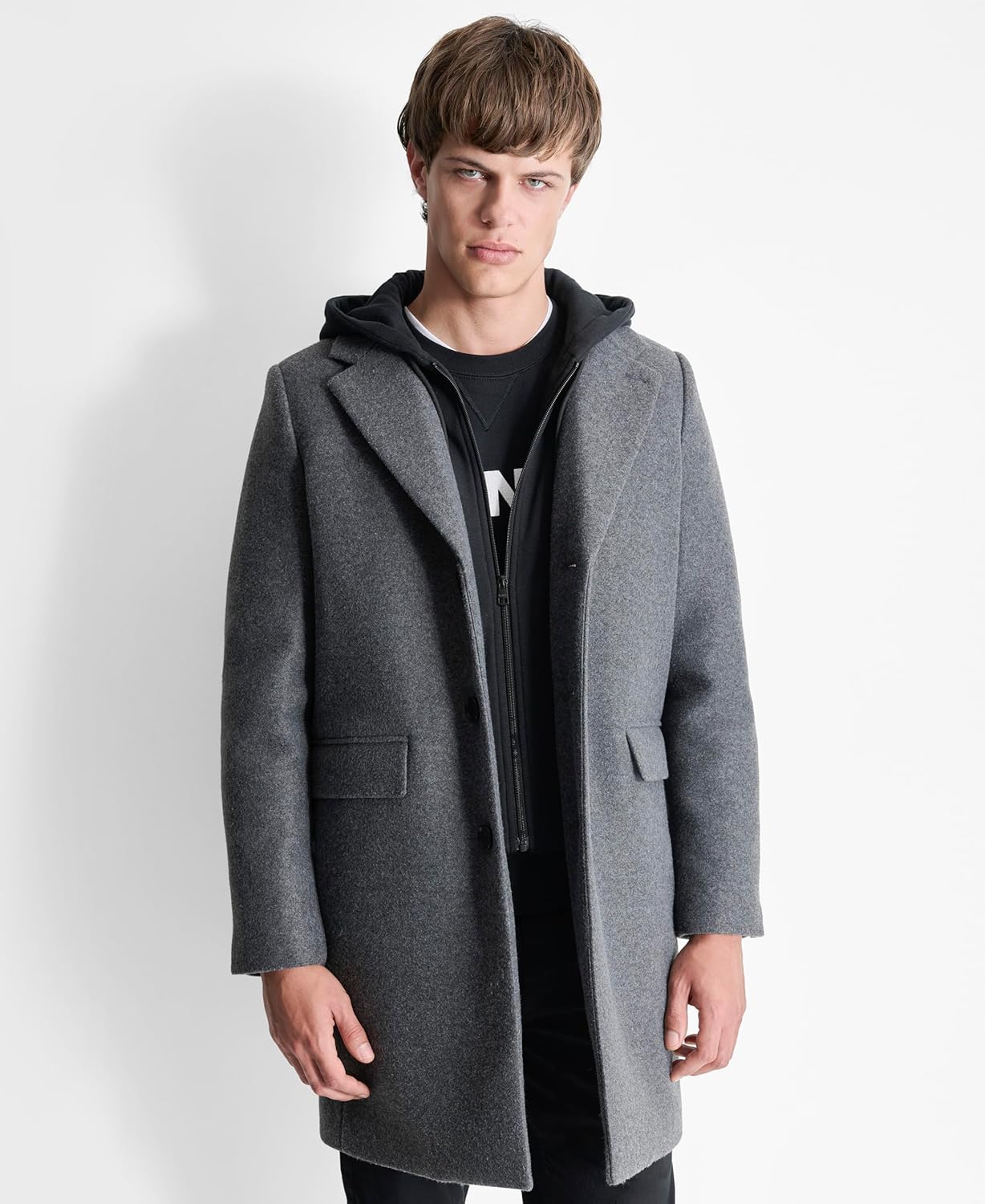 DKNY Men's Water Resistant Wool Cold Weather Casual Jacket - Image 5