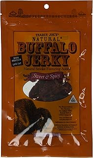 Trader Joe's Natural Buffalo Jerky Sweet & Spicy Flavor 3.5 Oz.