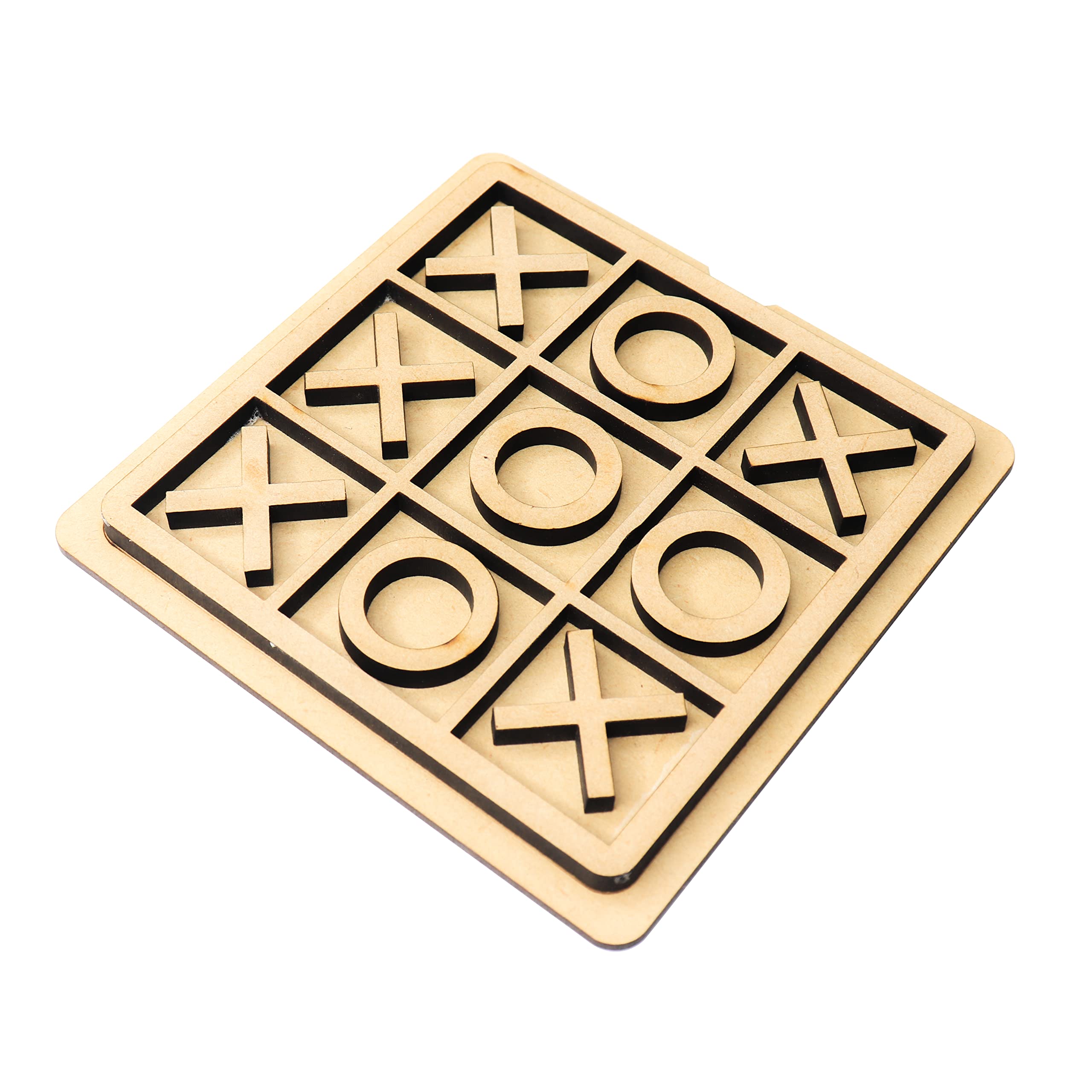 StarLaser Wooden Tic Tac Toe Game | XOXO Game Board for Kids