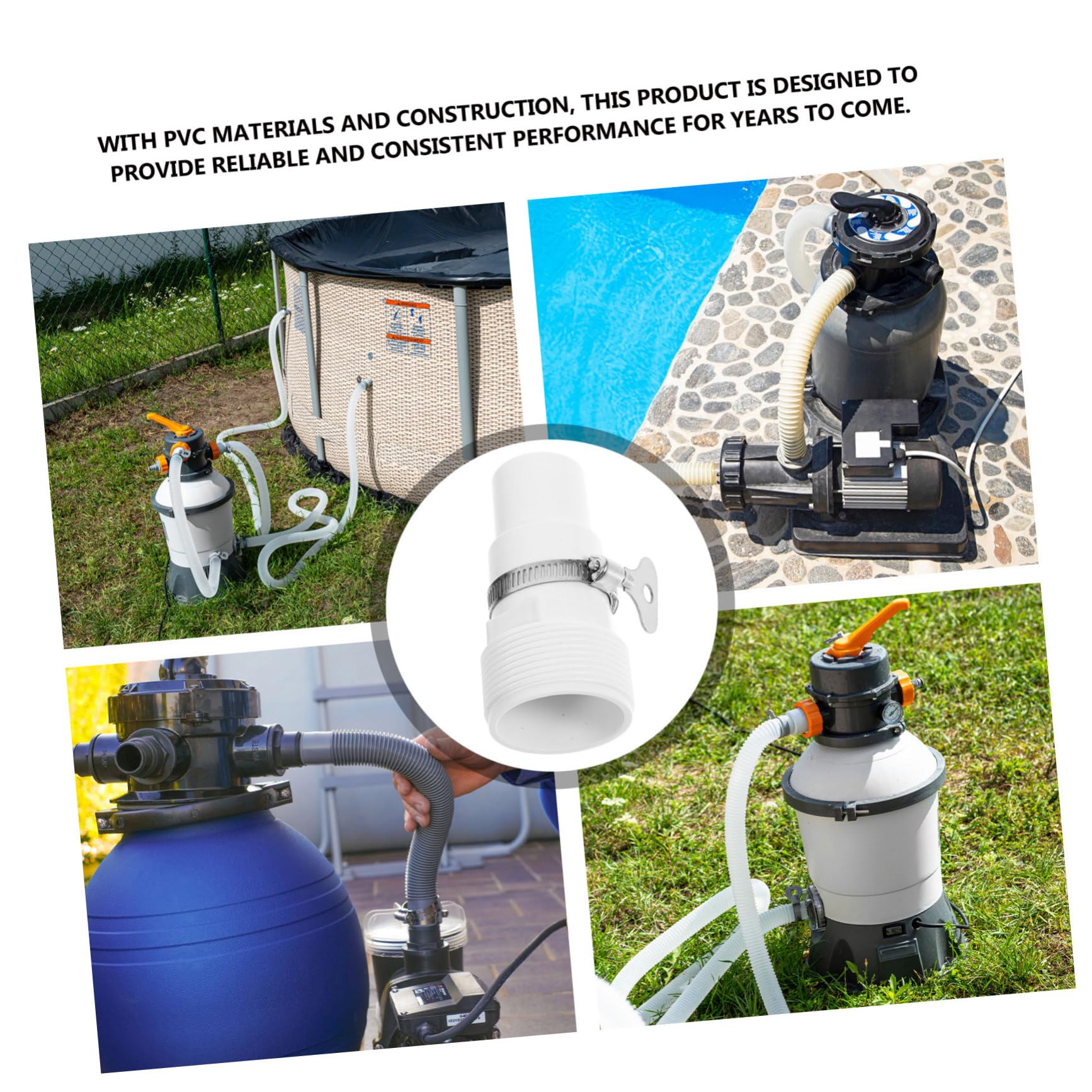 Kisangel 3 Juegos De Adaptador De Manguera De Piscina Adaptador Universal Piscina Inflable Accesorios para Piscinas Y Accesorios Piezas De Piscina Adaptador De De Repuesto Accesorios