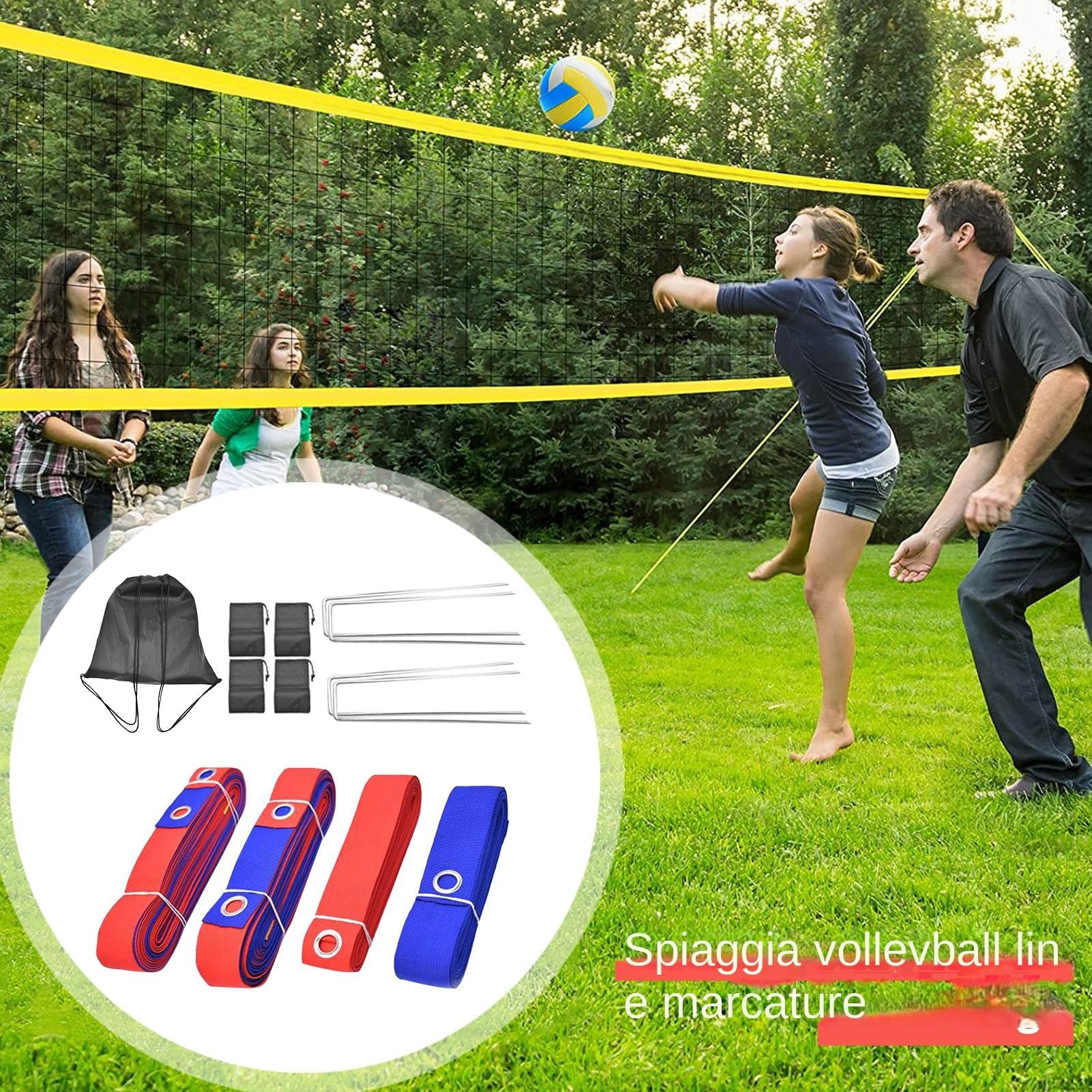 Líneas de Voleibol para Set de Marcaje Deportivo para