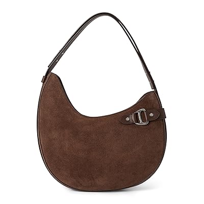 Lauren Ralph Lauren Suede Large Tasha Shoulder Bag Shoulder Women