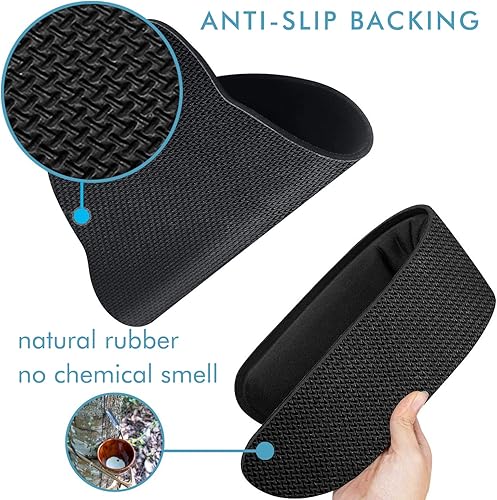 Miniatura 5 de VAGAU Reposamuñecas para teclado y mouse pad de alta calidad, juego de espuma viscoelástica ergonómica para oficina, laptop, Mac, computadora y