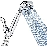 AquaDance High Pressure 6-Setting 3.5&quot; Chrome Face Handheld Shower with Hose for the Ultimate Shower Experience! Officially Independently Tested to Meet Strict US Quality &amp; Performance Standards!