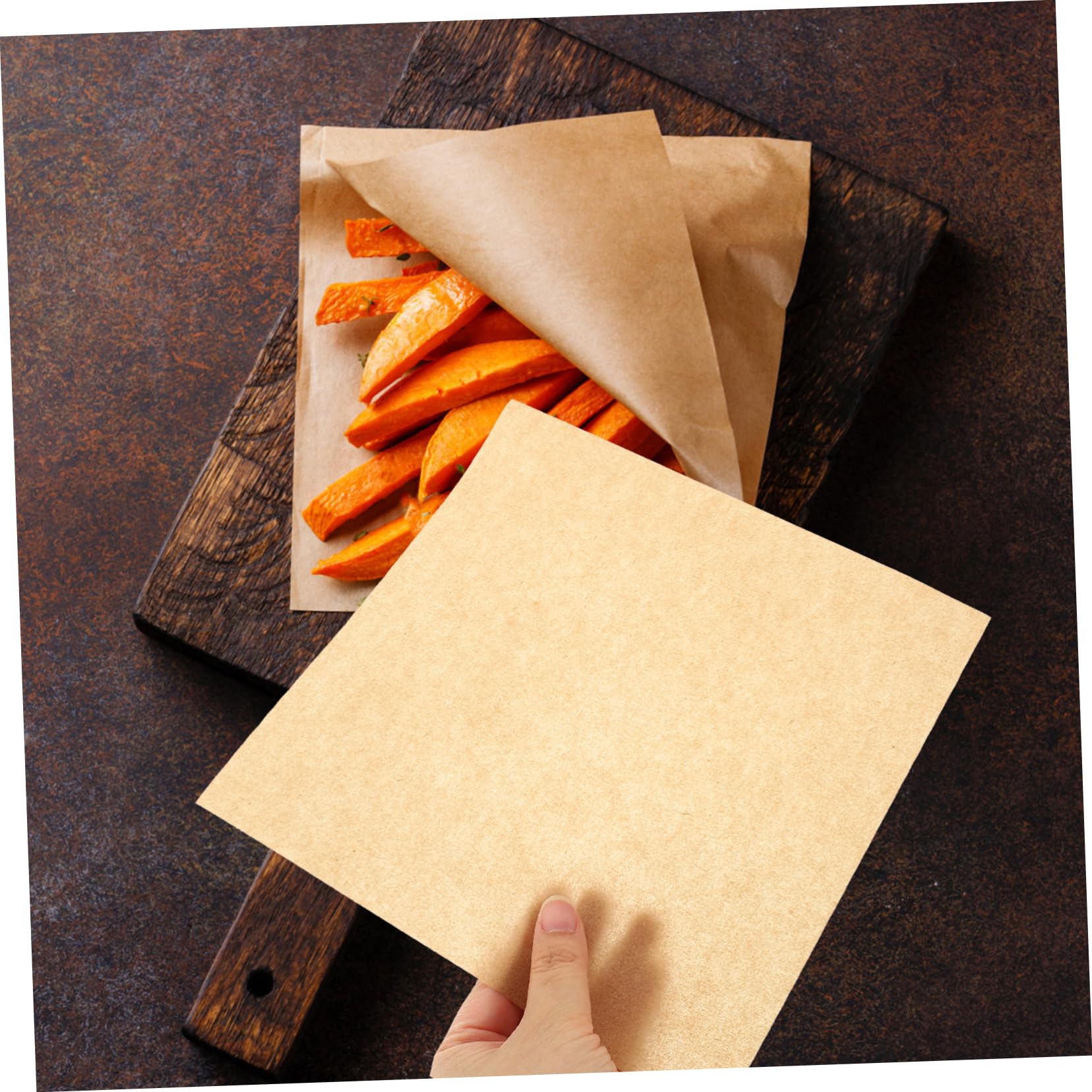 LALADEFIEE 500 Sheets Heat Resistant Oil-proof Paper Snack Papers for Pizza Fried Food Sandwiches