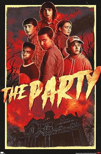 Miniatura 7 de Trends International Netflix Stranger Things Season 4 - Póster de pared de la fiesta, 22.375 x 34 pulgadas, paquete de póster y montaje