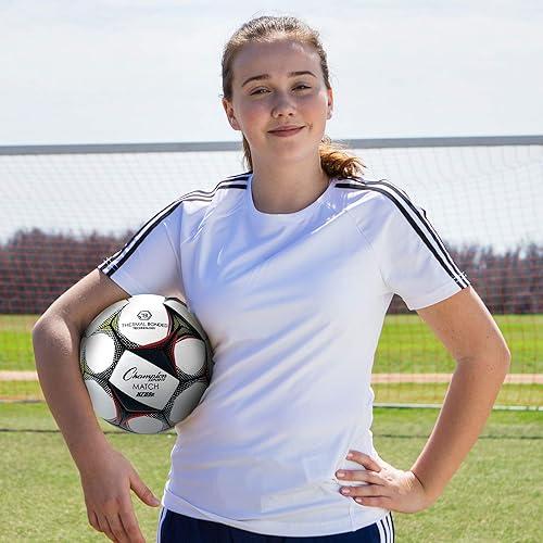 Miniatura 5 de Champion Sports Balón de fútbol "sin puntadas" con unión térmica, tamaño 5