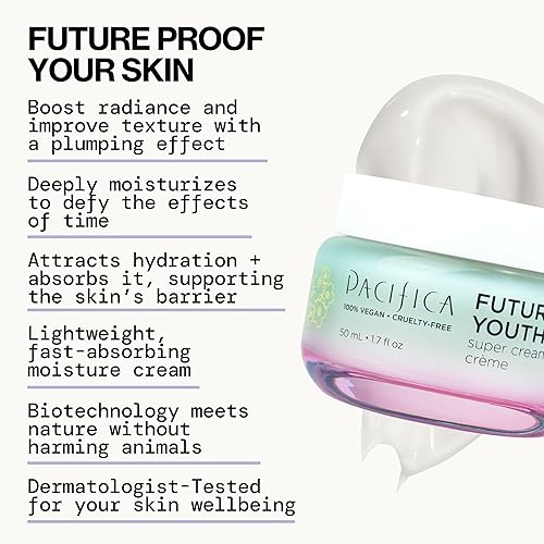 Vista 61 de Pacifica Beauty, Crema vegana para restauración de barrera de ceramida, crema hidratante diaria para reparación facial, cuidado de la piel