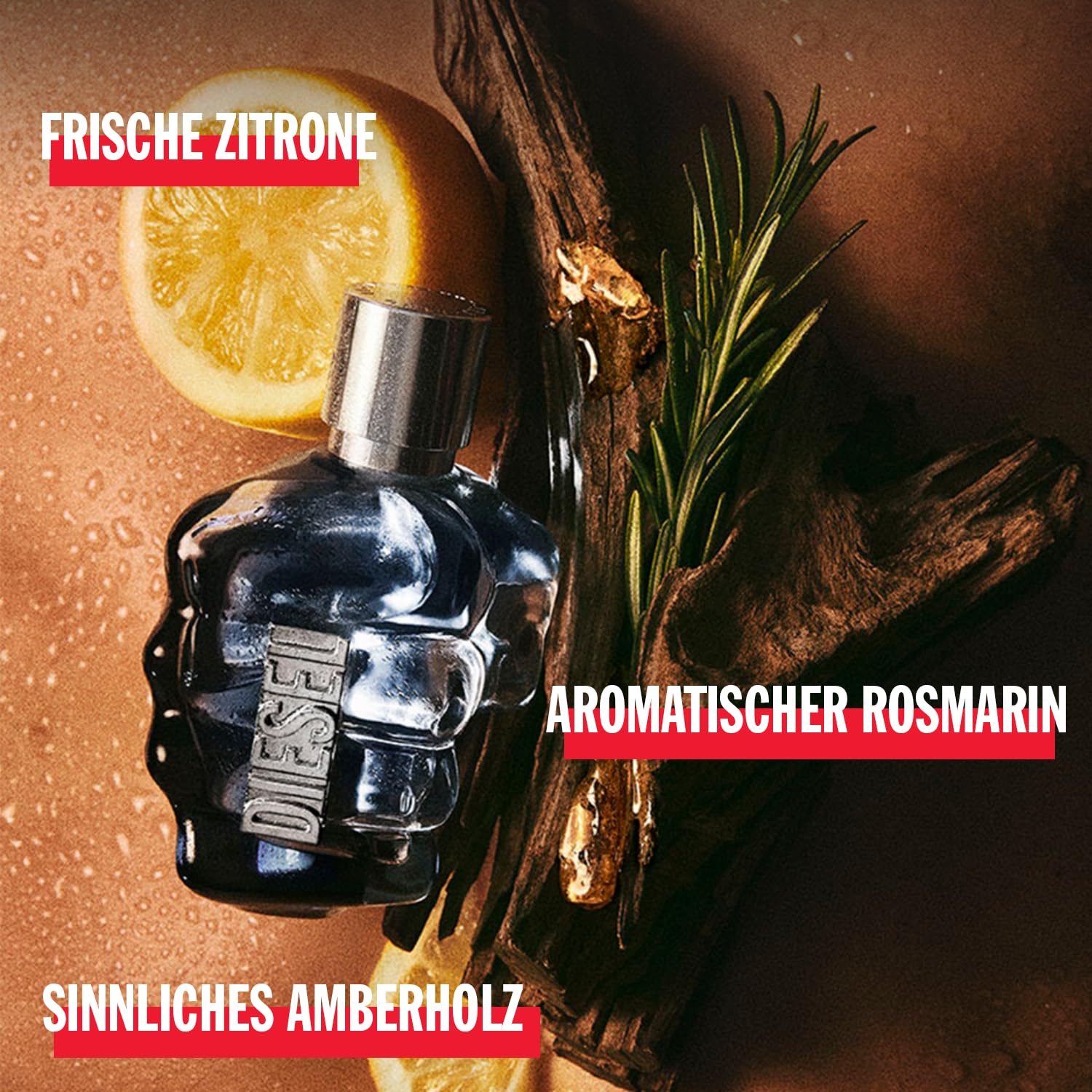 Diesel Only The Brave Eau de Toilette Set für Herren, EdT 35 ml & Deo Stick, frischer und würziger Herrenduft, orientalisch-holziges Parfum Set