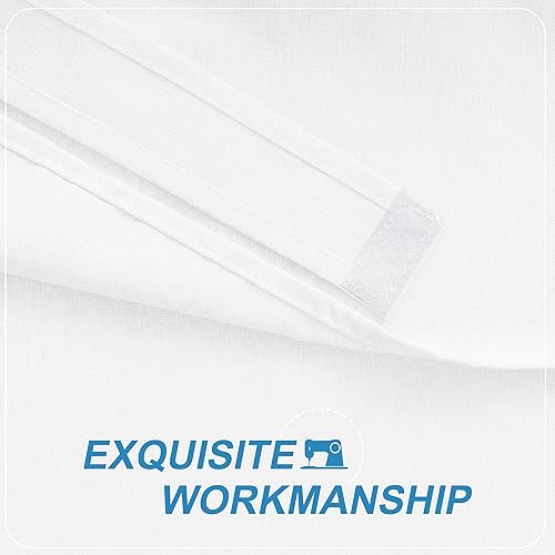 Miniatura 95 de RYB HOME Cortinas de privacidad para puerta francesa, rica textura de lino, cortinas para oscurecer la habitación, cortinas y cortinas