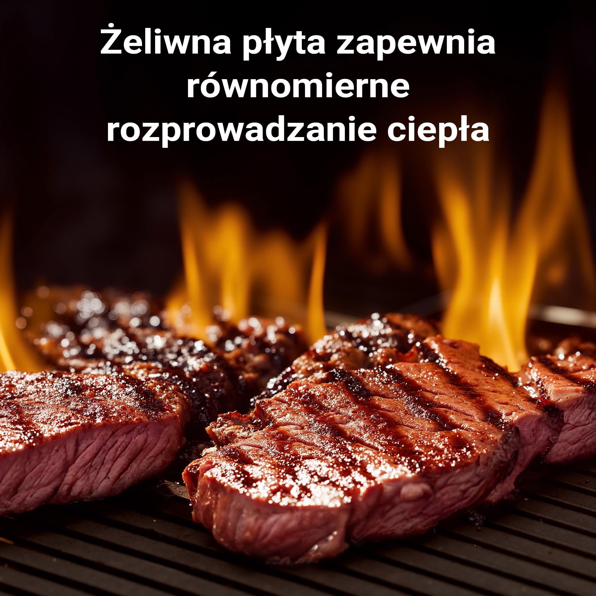 Wiltec Płyta grillowa o wymiarach 55 x 26,5 x 1,5 cm z żeliwa i powłoką emaliową, ruszt do grilla półokrągły, na ognisko, grilla i węgiel