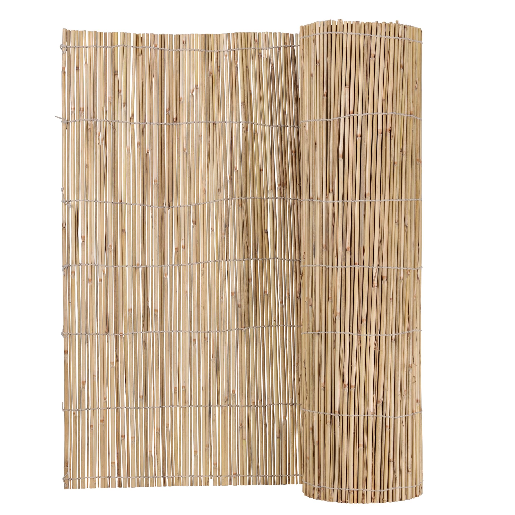 Egardenkart Bamboo Fence for Garden - 100cm x 600cm, Balcony Fence | Bamboo Privacy fence for Balcony Privacy | Reed bamboo Screen (1m x 6m)