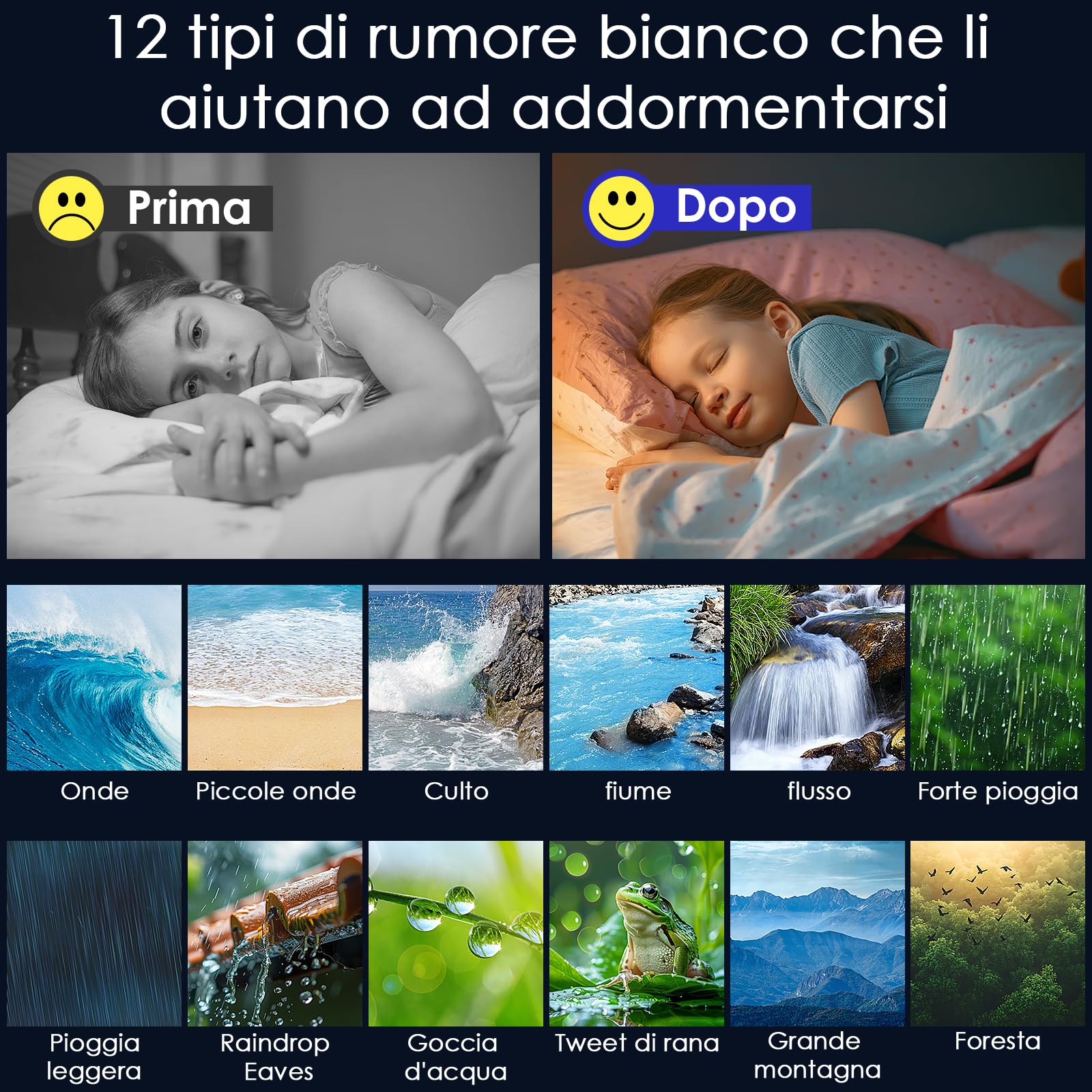 Radikor lampada medusa con 12 rumore bianco, jellyfish lamp con 10 colori e telecomando, Lampada acquario medusa led per bambini e adulti, lampada jellyfish per il relax, decorazione della casa