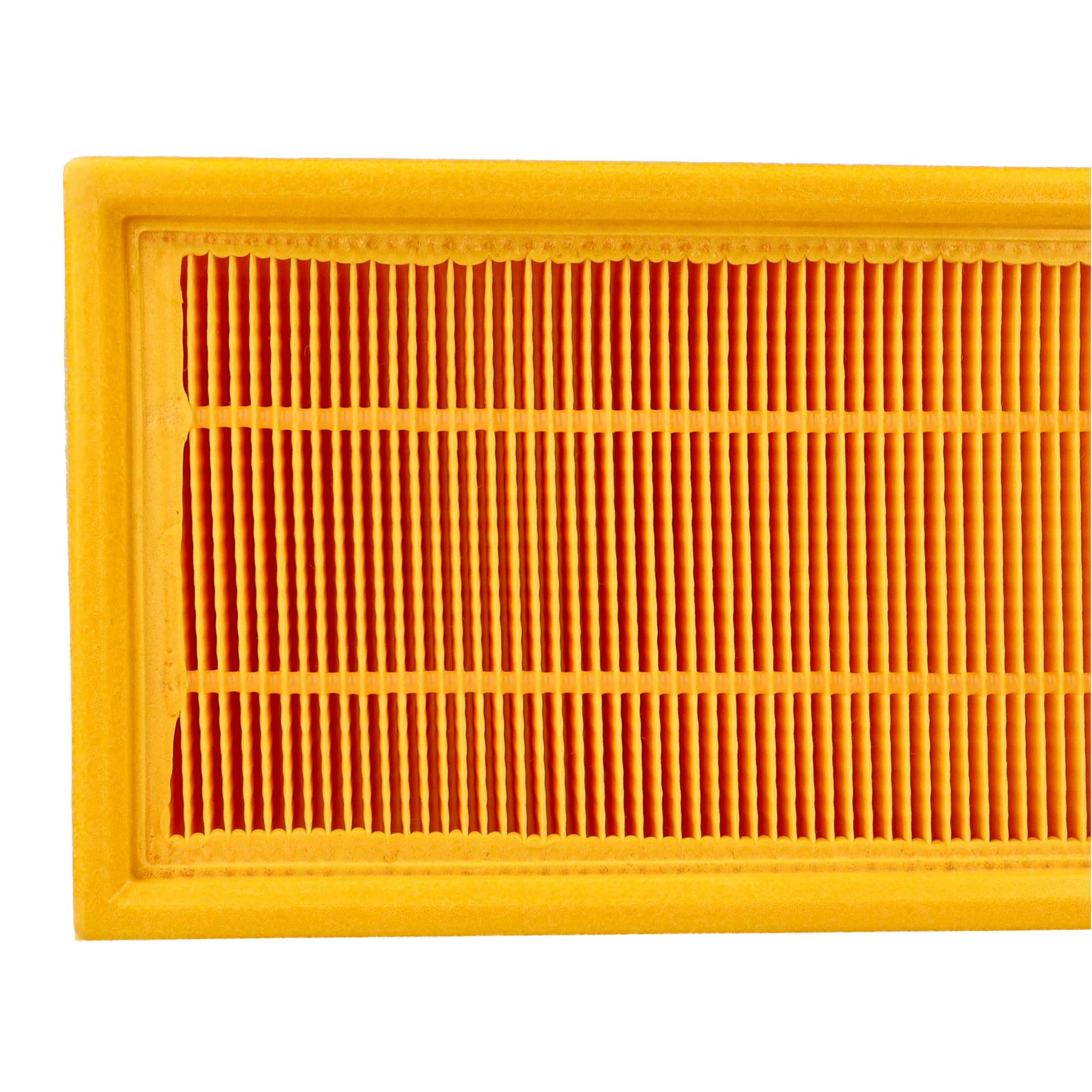 vhbw 3x filtro a pieghe piatte sostituisce Kärcher 6.904-206 per aspirapolvere umido/secco - Elemento filtrante