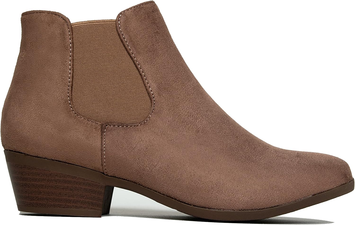 Black ankle boots with elastic sides Clearance