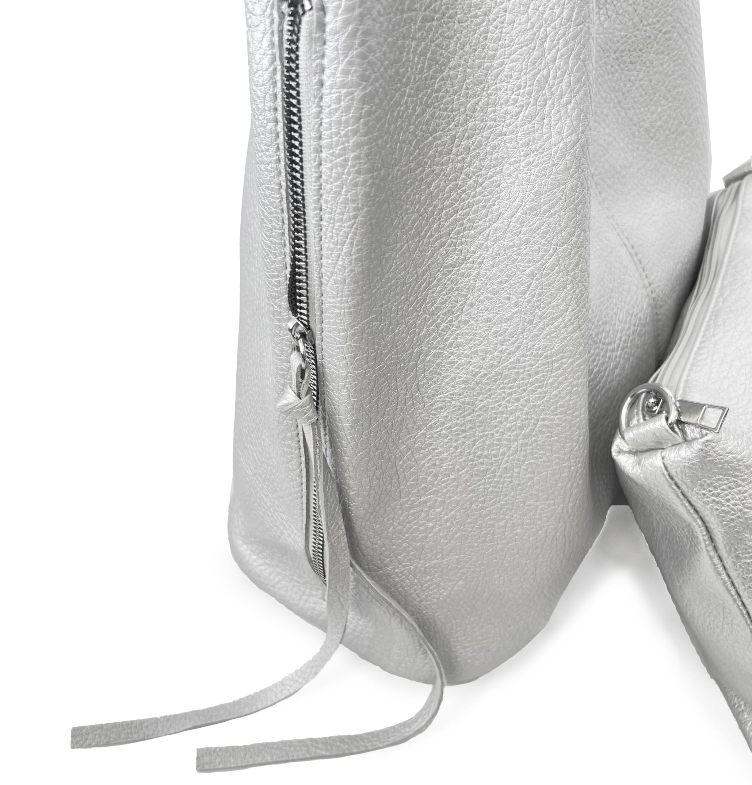 ANGELO Borsa da Donna a Spalla, Tote a Sacca Grande con Borsetta a Tracolla Regolabile, Shopping Bag Elegante in Pelle PU per Lavoro, Università, Ufficio, Viaggio, Grande Capienza
