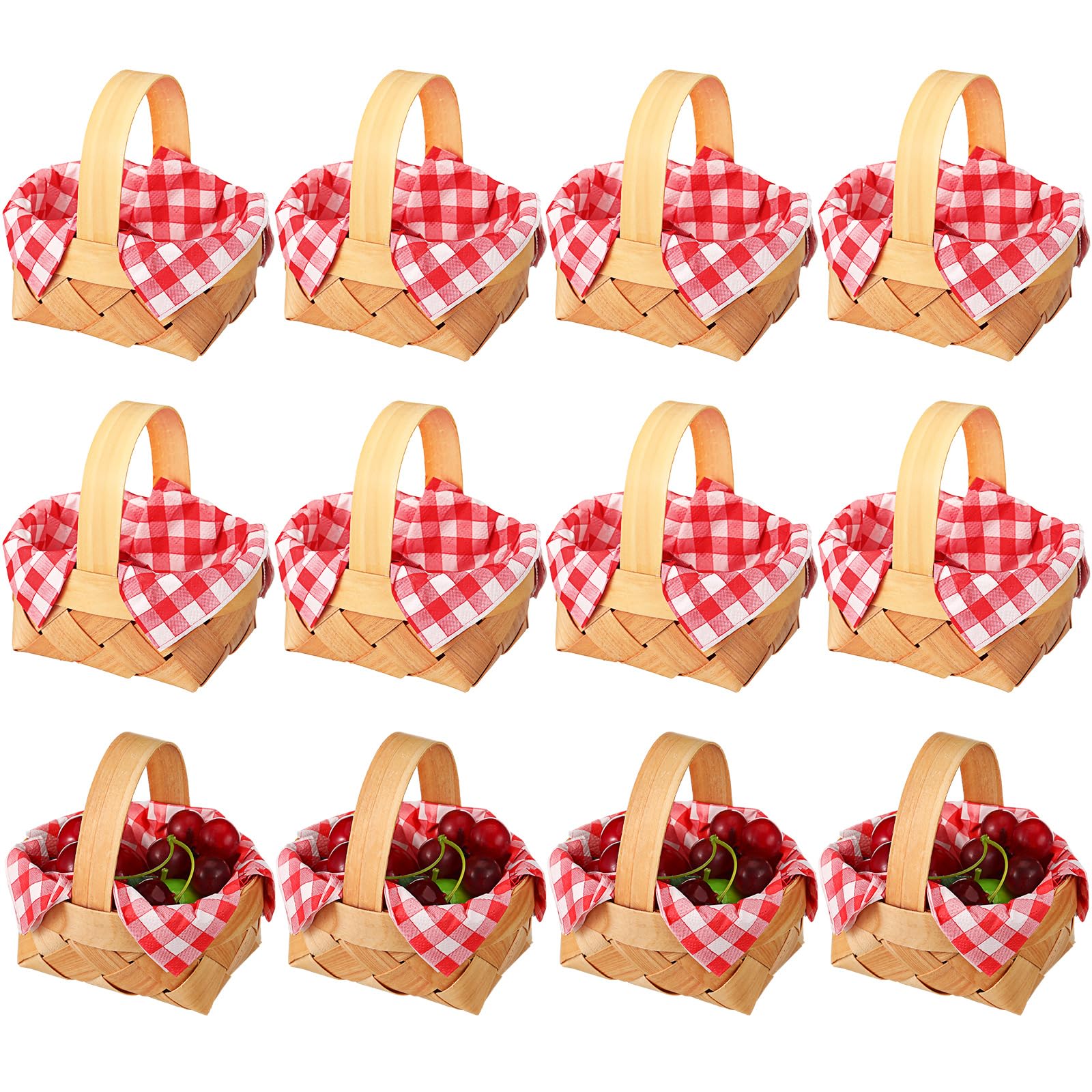 Amazon.com: Geelin 12 Pcs Christmas Mini Woven Basket with