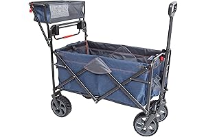 Mac Sports Collapsible Folding Outdoor Utility Wagon, Black
