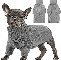 Vista 17 de Queenmore Suéter para perro, suéter para cachorros para perros pequeños, suéteres cálidos de invierno y otoño para perras y perros, suéter de punto